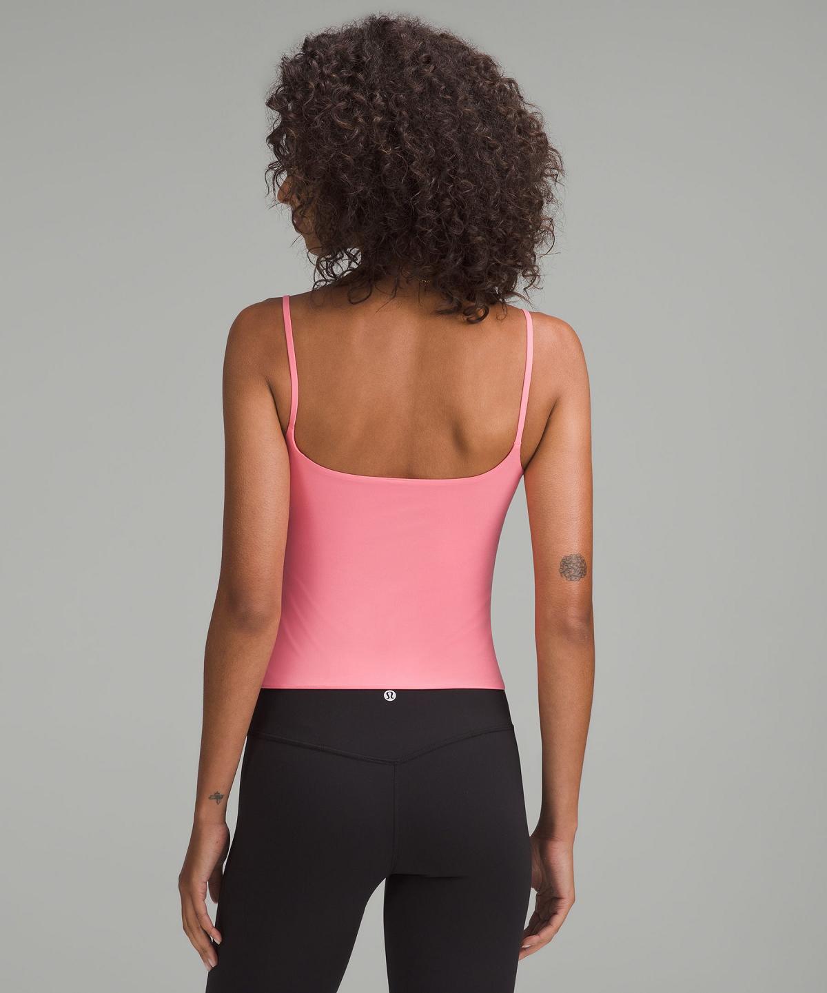 Camicie Donna Lululemon Wundermost Ultra-Soft Nulu Spaghetti-Strap Cami Rosa | IT_LuLu90328