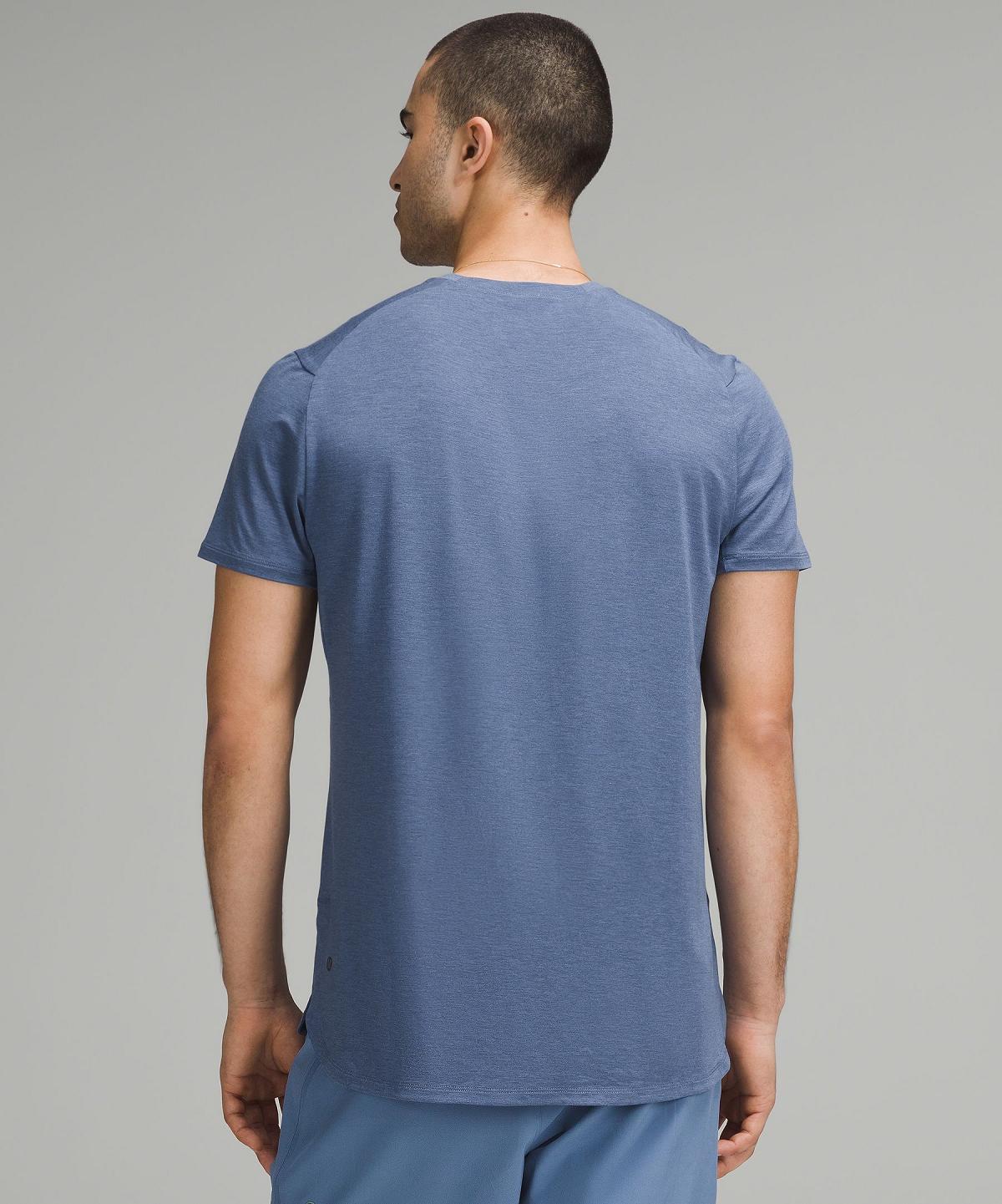 Camicie Uomo Lululemon Balancer Short-Sleeve Blu | IT_LuLu59629