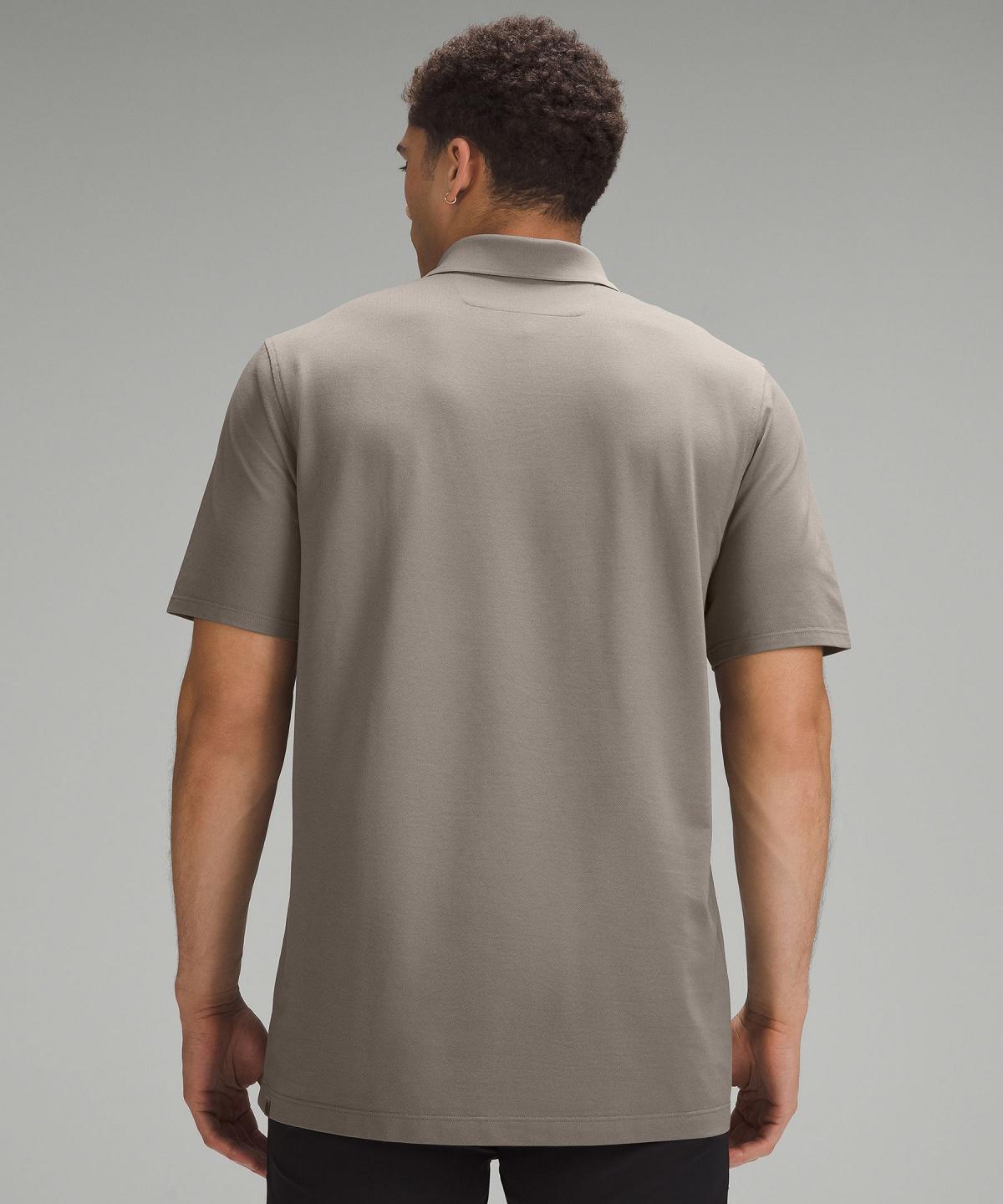 Camicie Uomo Lululemon Classic-Fit Pique Short-Sleeve Polo Grigie | IT_LuLu78238