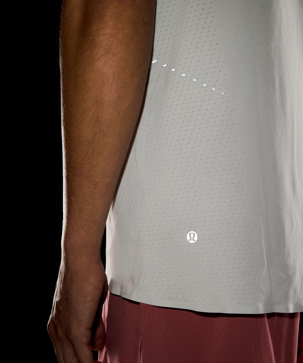 Camicie Uomo Lululemon Fast and Free Short-Sleeve Bianche | IT_LuLu32452