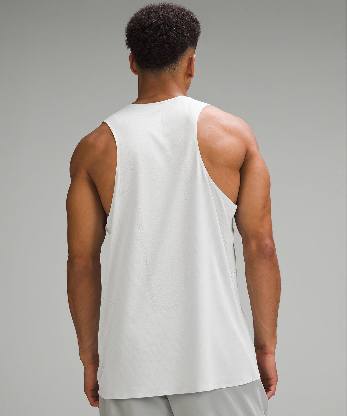 Camicie Uomo Lululemon Fast and Free Singlet Bianche | IT_LuLu55988