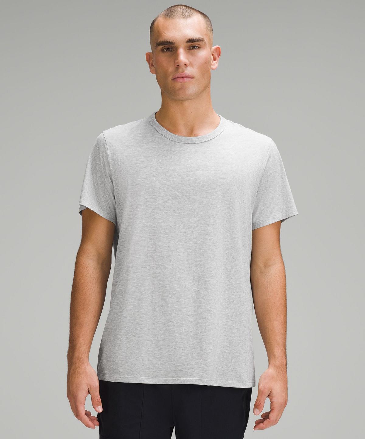 Camicie Uomo Lululemon Fundamental T-Shirt Argento | IT_LuLu53676