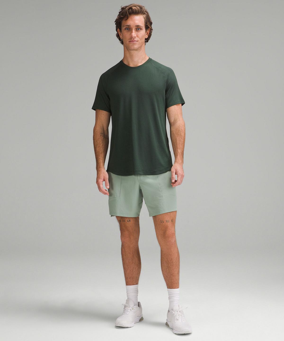 Camicie Uomo Lululemon License to Train Short-Sleeve Verdi | IT_LuLu40014