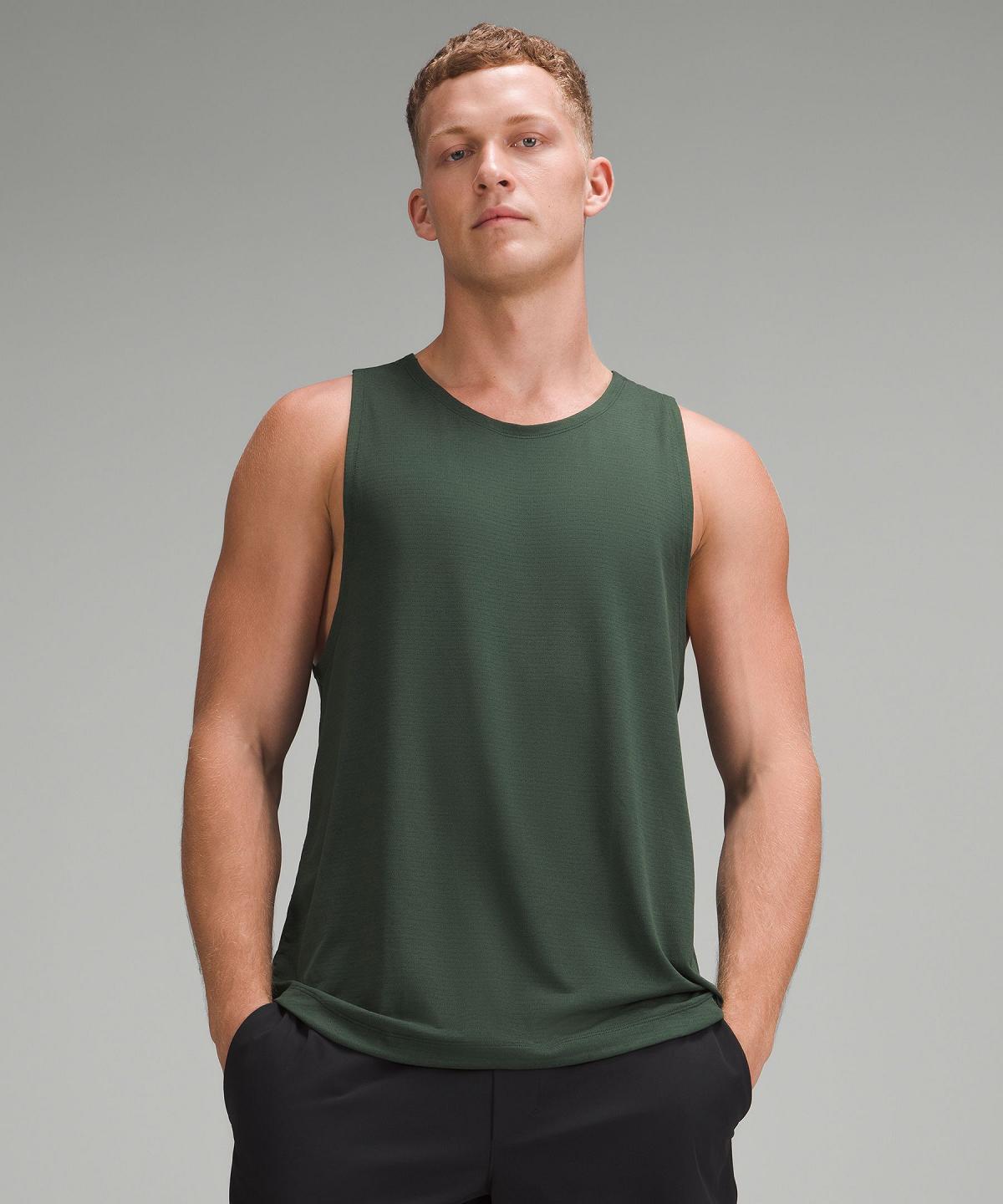 Camicie Uomo Lululemon License to Train Tank Top Verdi | IT_LuLu13563