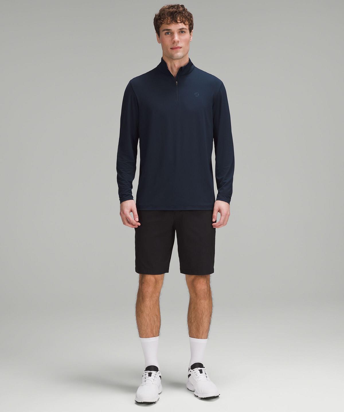 Camicie Uomo Lululemon Long-Sleeve Golf Half Zip Blu Marino | IT_LuLu57667