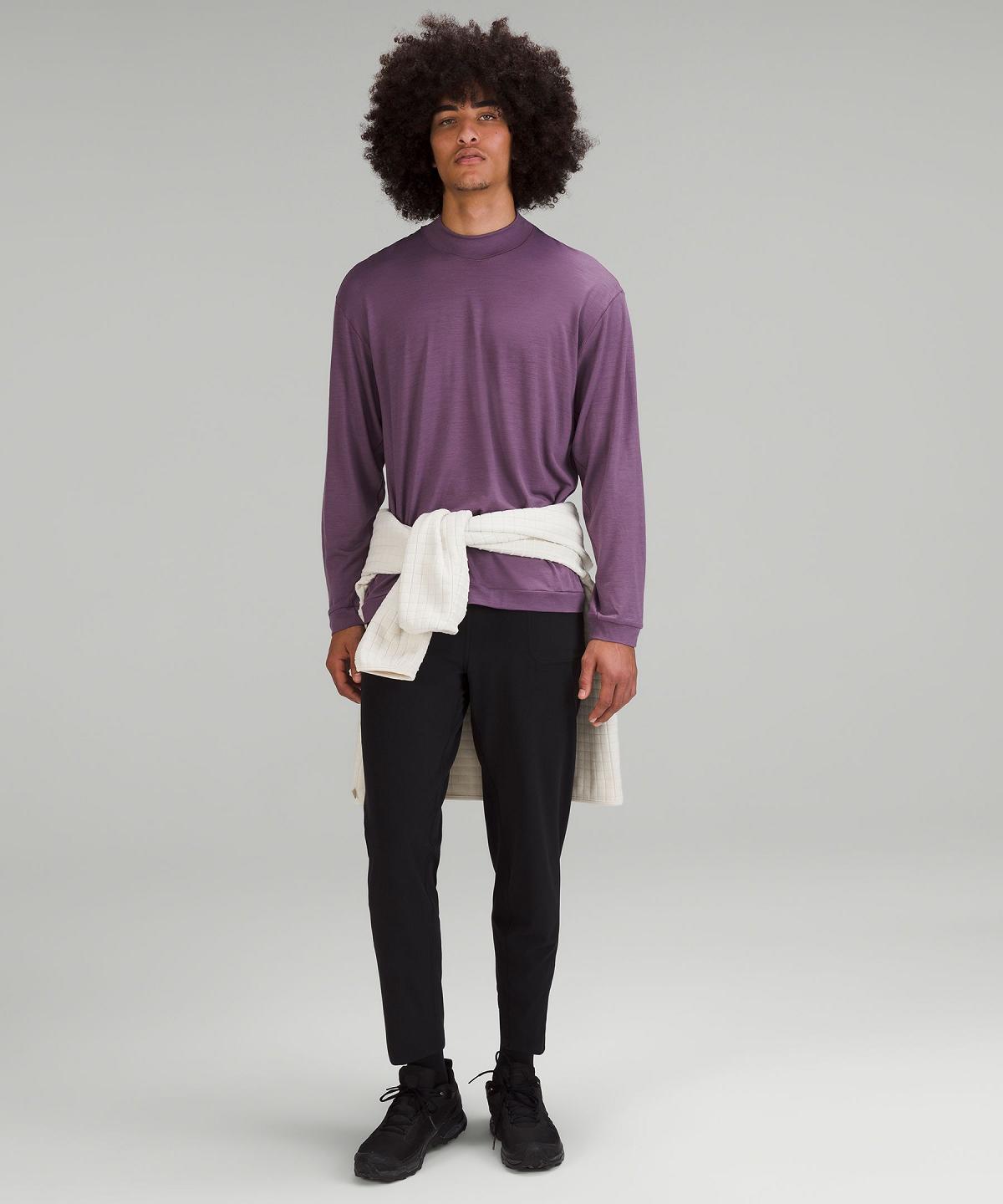 Camicie Uomo Lululemon Merino Wool-Blend Long-Sleeve Viola | IT_LuLu39872