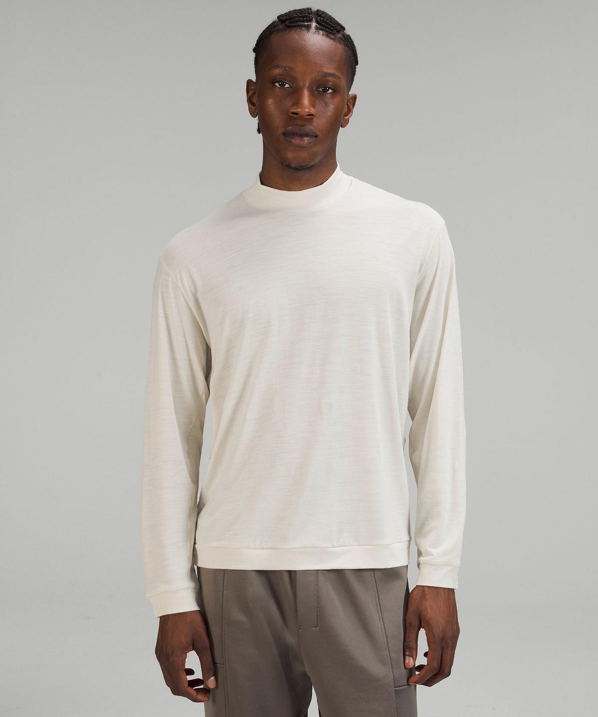 Camicie Uomo Lululemon Merino Wool-Blend Long-Sleeve Beige Bianche | IT_LuLu65304