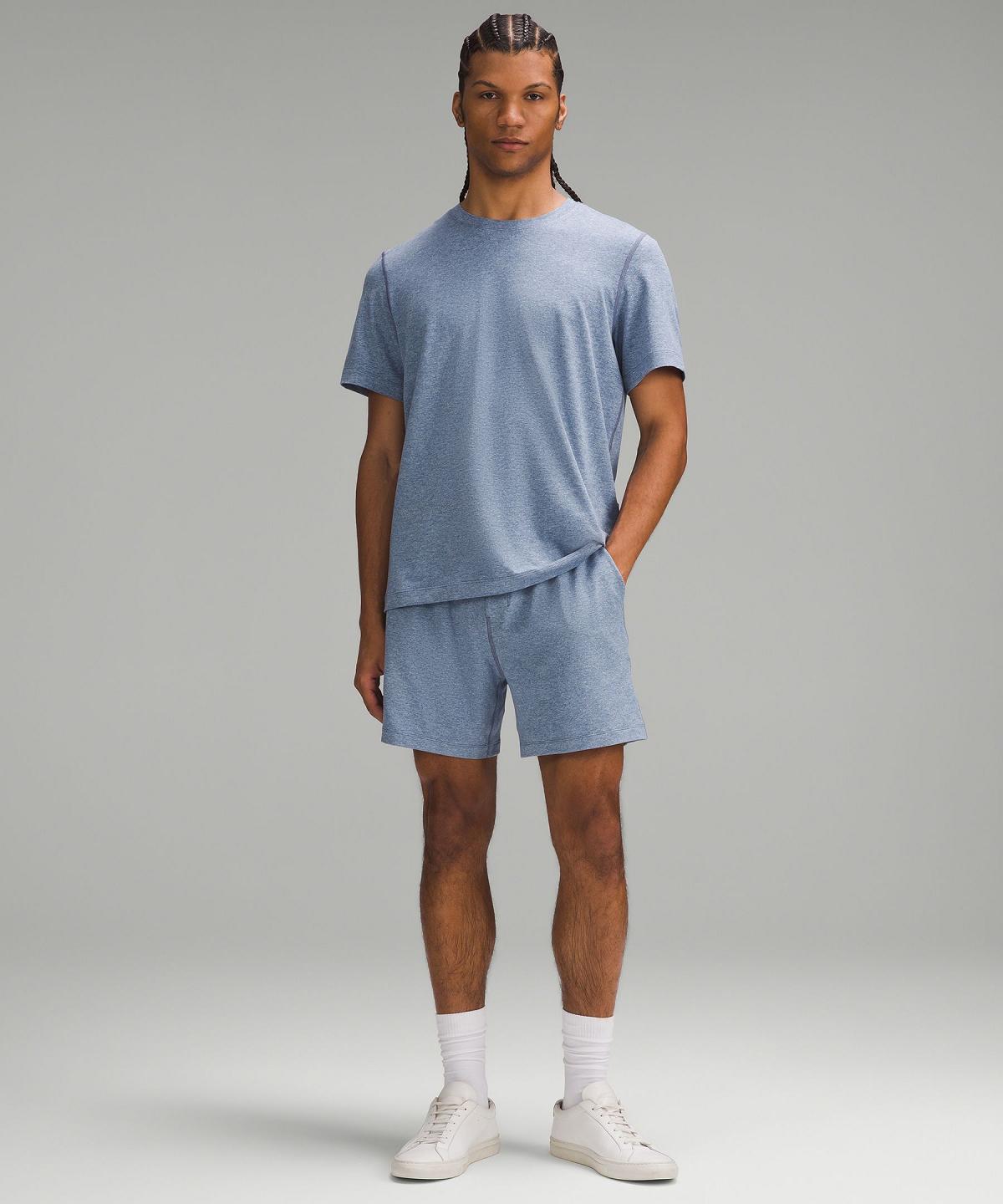 Camicie Uomo Lululemon Soft Jersey Short-Sleeve Blu | IT_LuLu91083