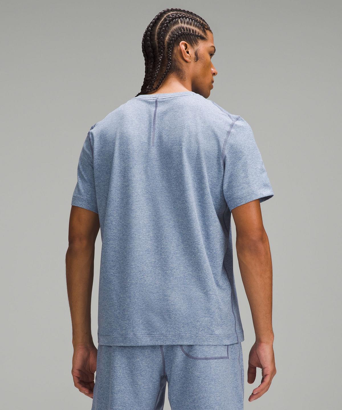 Camicie Uomo Lululemon Soft Jersey Short-Sleeve Blu | IT_LuLu91083