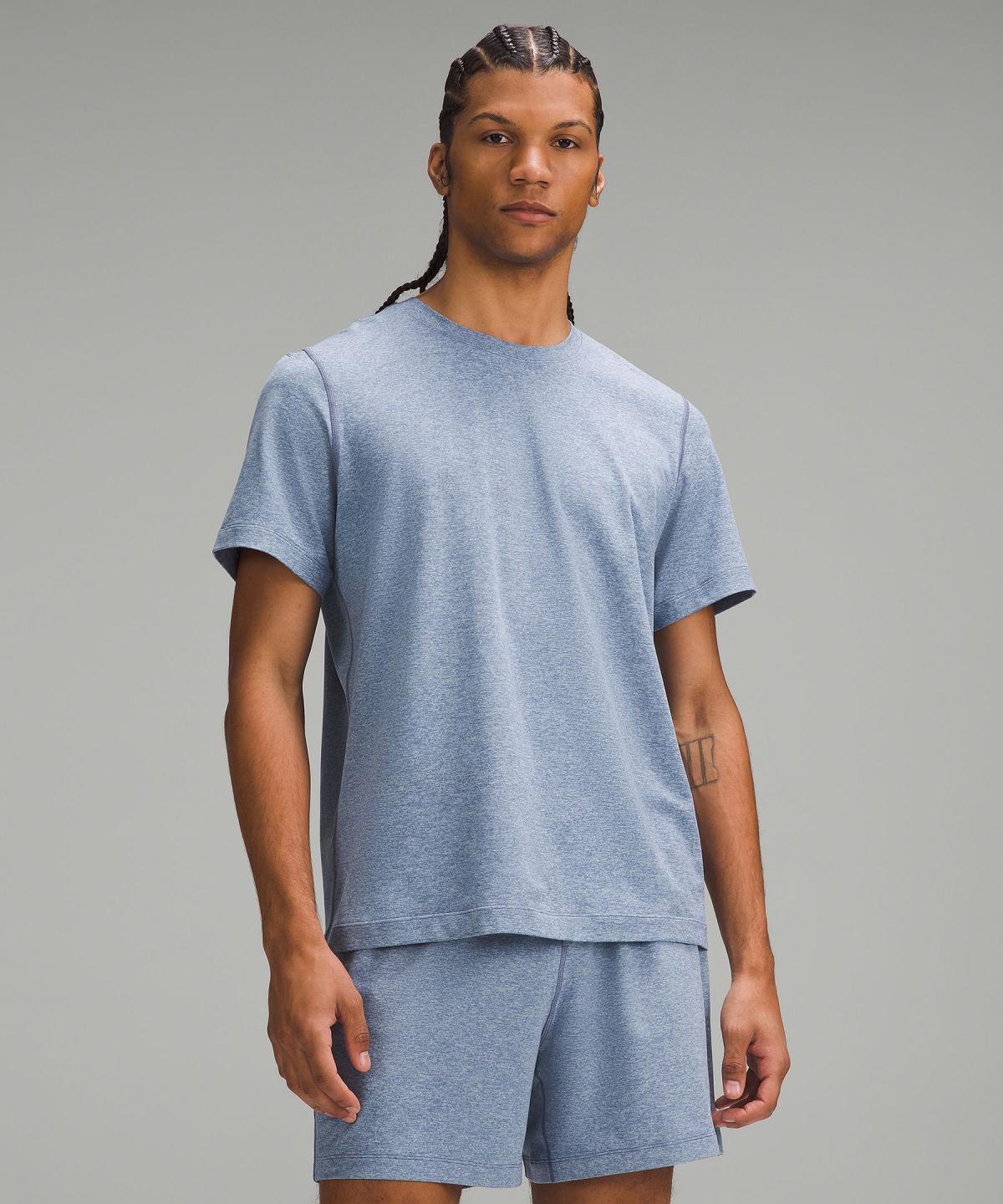 Camicie Uomo Lululemon Soft Jersey Short-Sleeve Blu | IT_LuLu91083