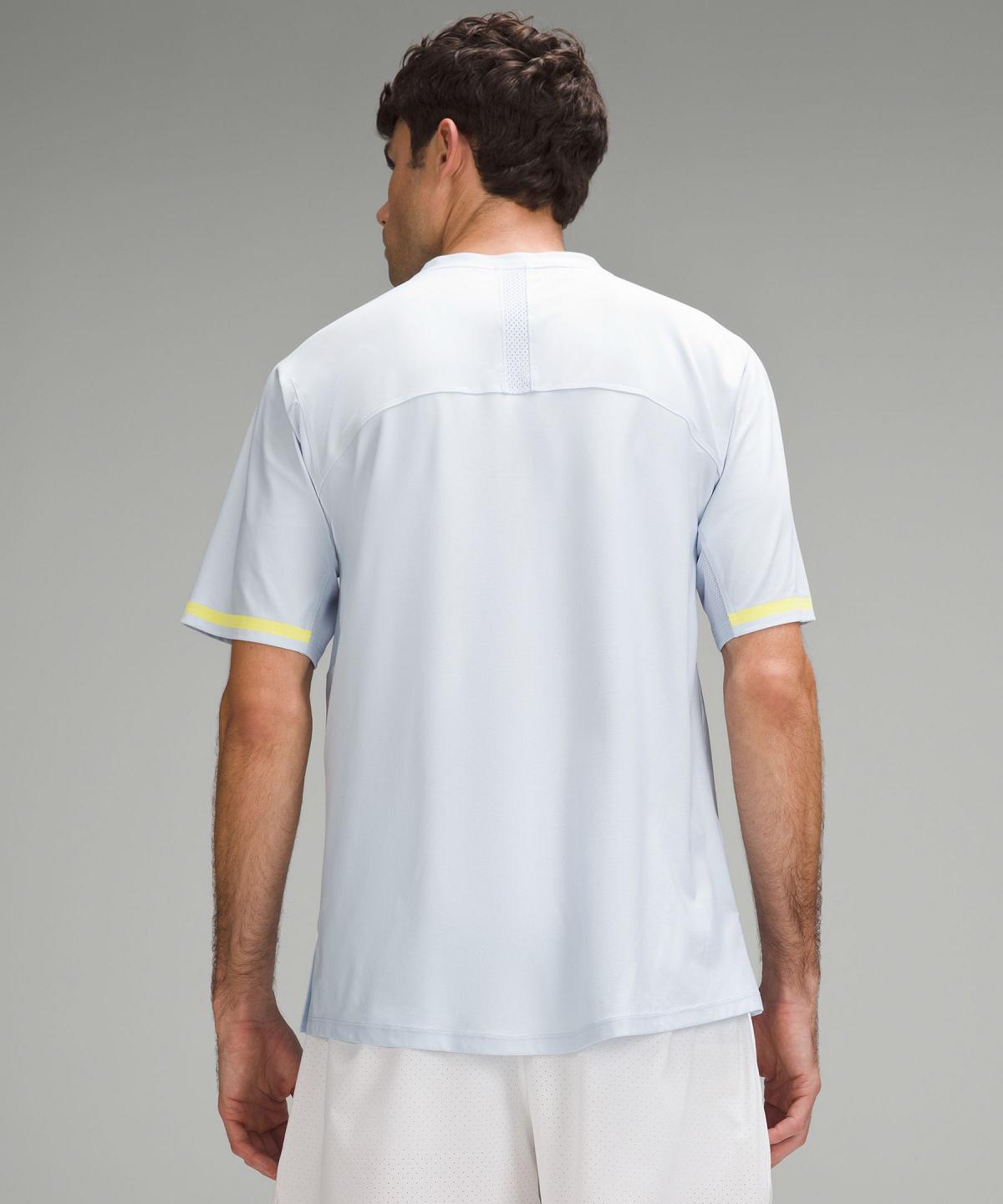 Camicie Uomo Lululemon Tennis Short-Sleeve Blu | IT_LuLu93004