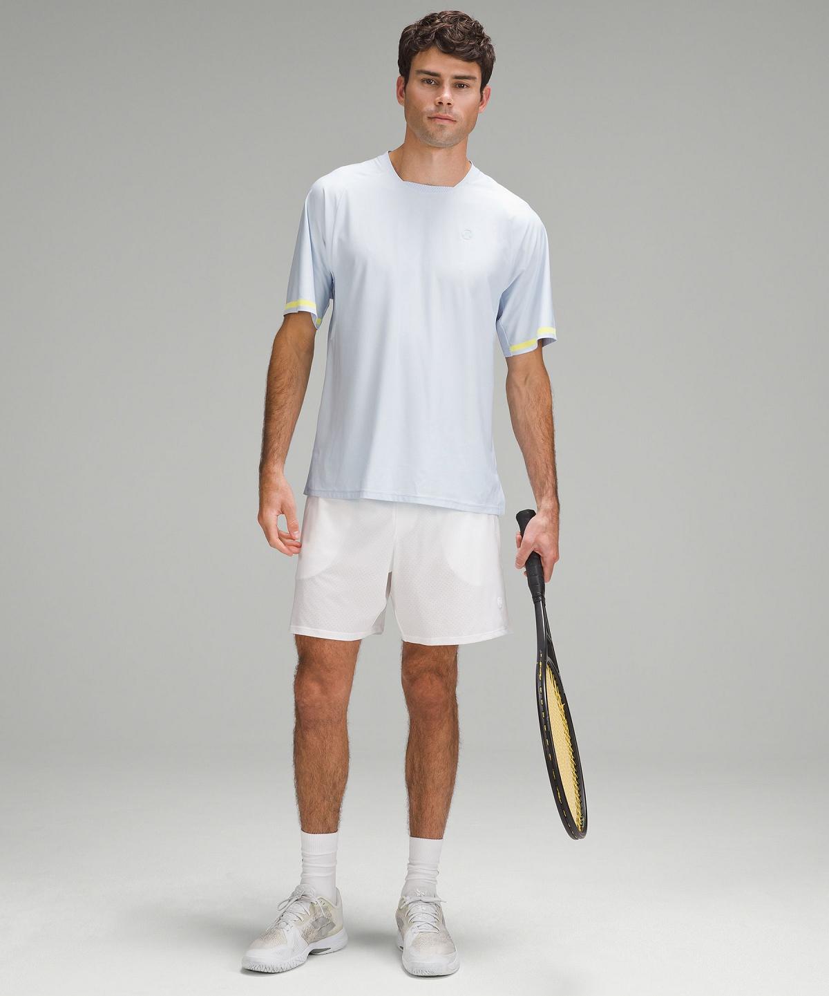 Camicie Uomo Lululemon Tennis Short-Sleeve Blu | IT_LuLu93004