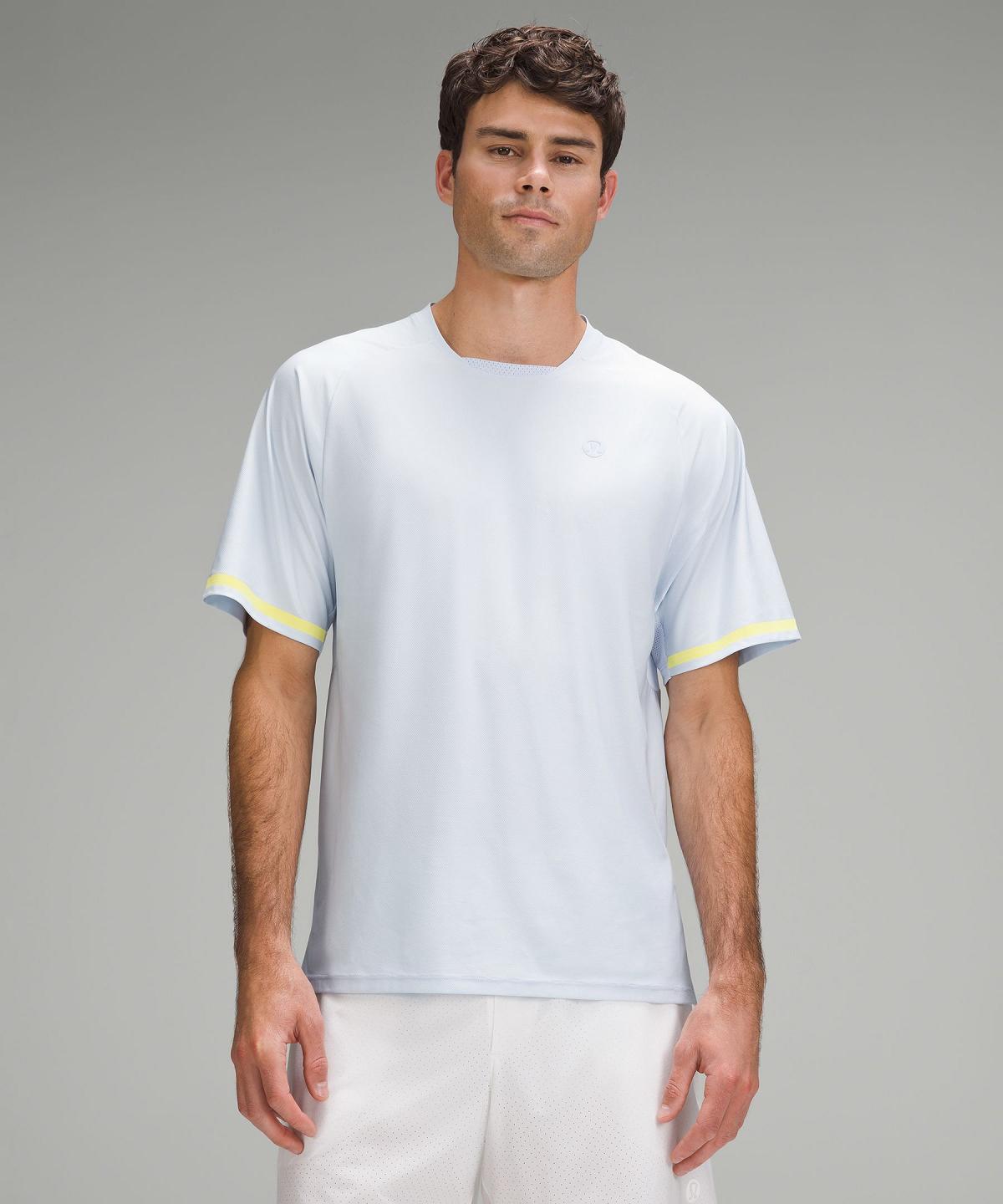 Camicie Uomo Lululemon Tennis Short-Sleeve Blu | IT_LuLu93004