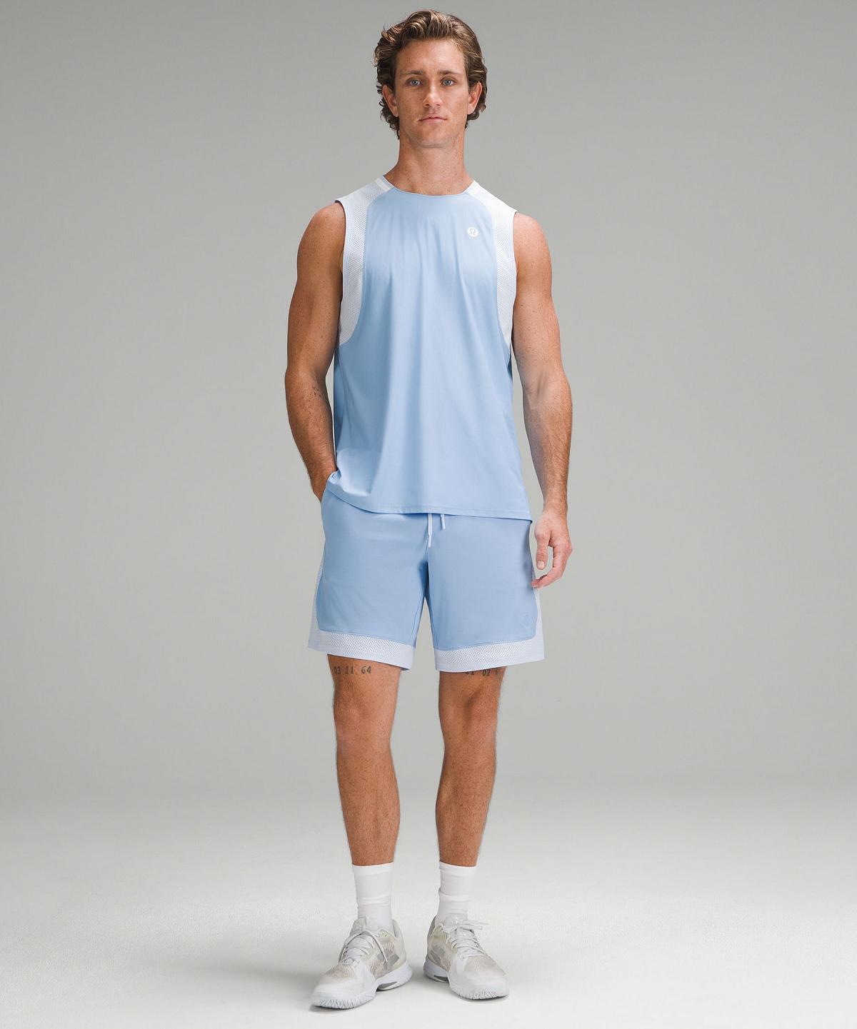 Camicie Uomo Lululemon Tennis Sleeveless Blu | IT_LuLu37732