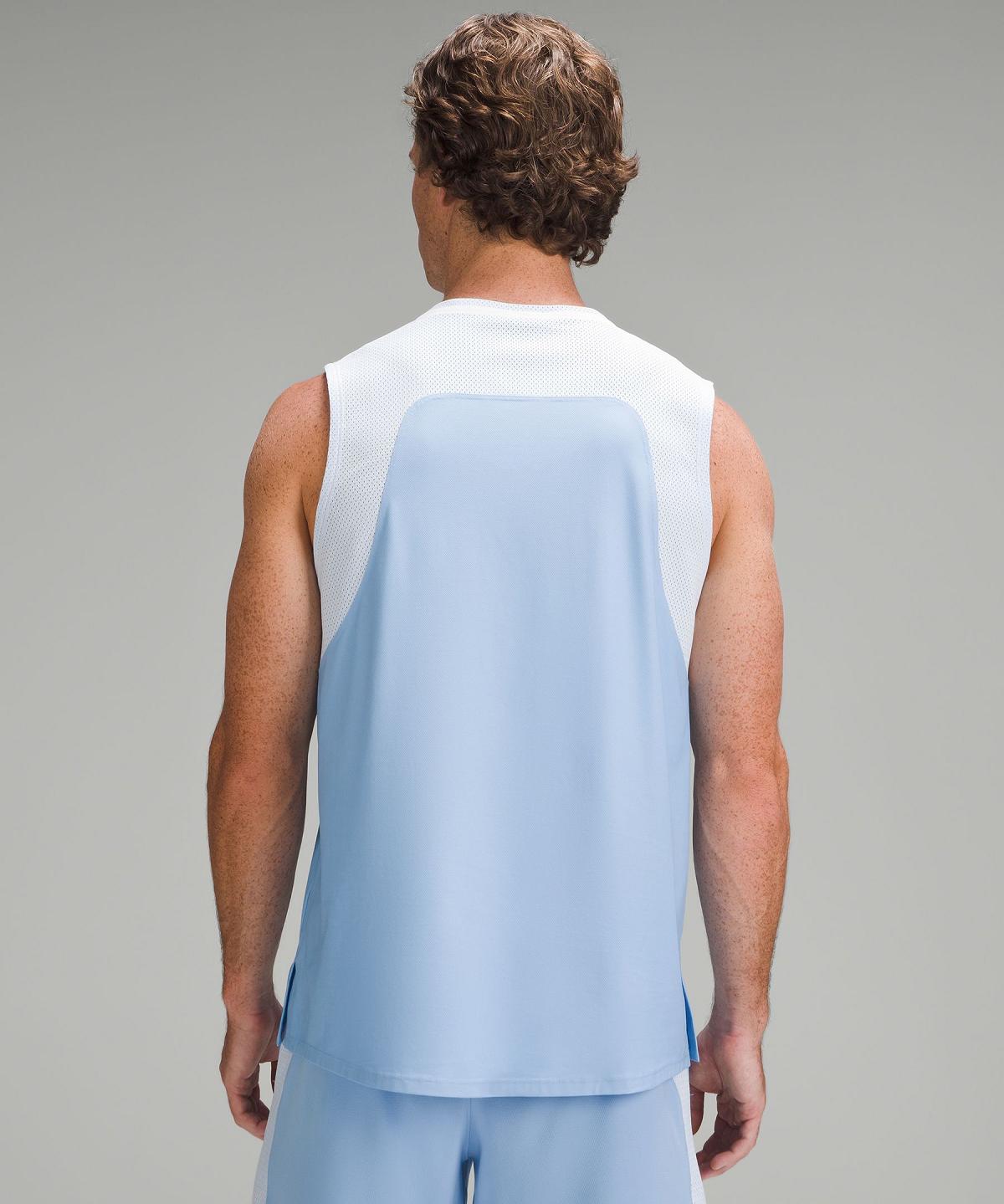 Camicie Uomo Lululemon Tennis Sleeveless Blu | IT_LuLu37732