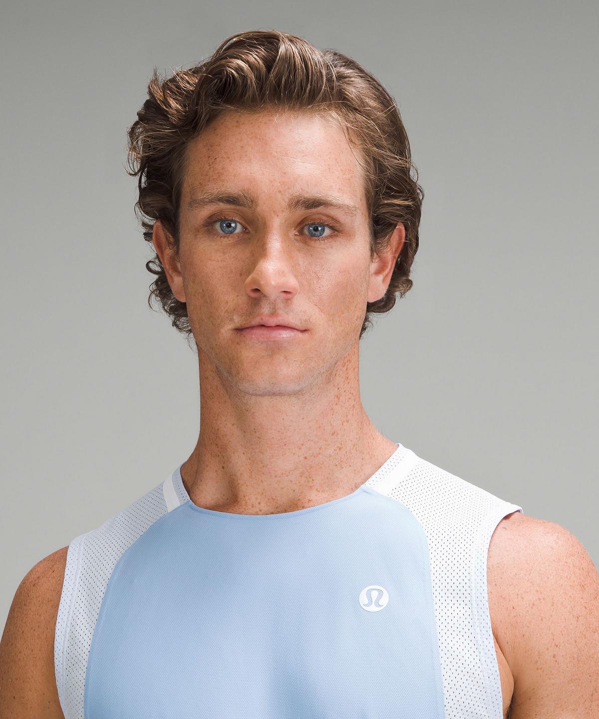 Camicie Uomo Lululemon Tennis Sleeveless Blu | IT_LuLu37732