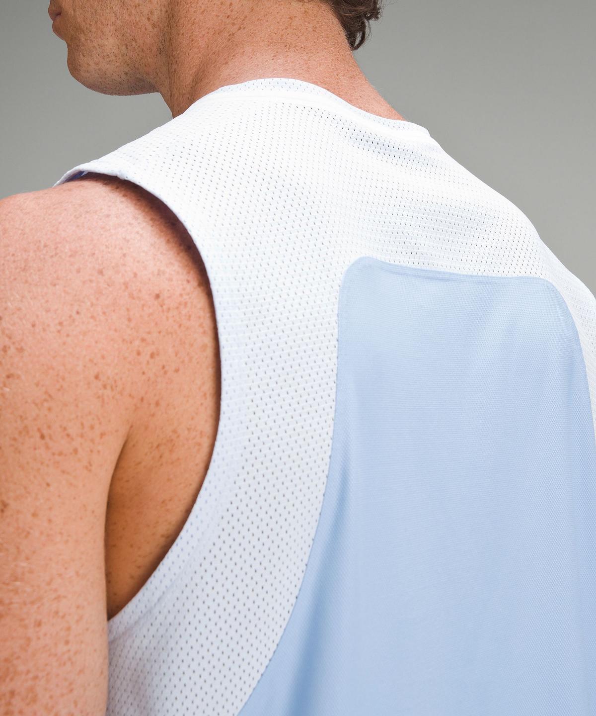 Camicie Uomo Lululemon Tennis Sleeveless Blu | IT_LuLu37732