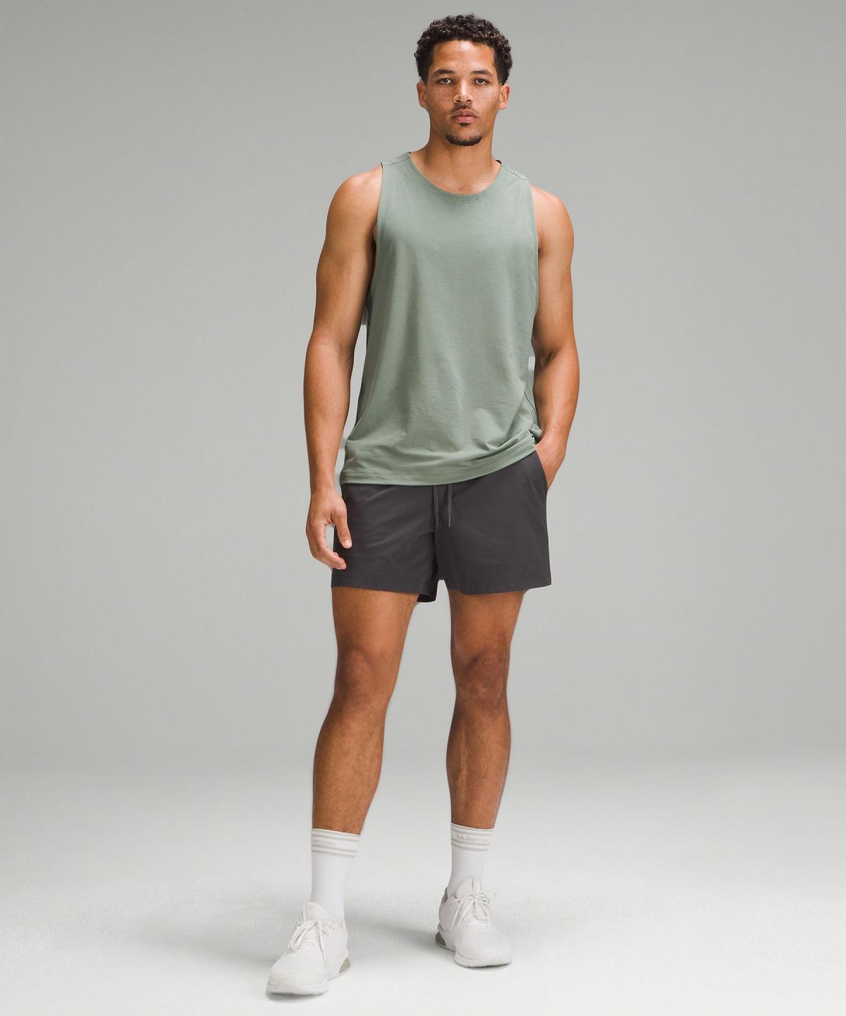 Camicie Uomo Lululemon Zeroed In Tank Grigie Verdi | IT_LuLu82357