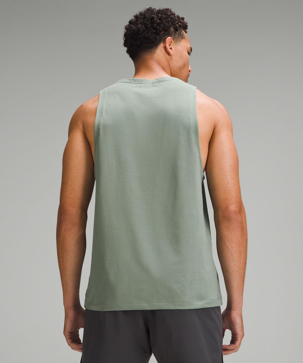 Camicie Uomo Lululemon Zeroed In Tank Grigie Verdi | IT_LuLu82357