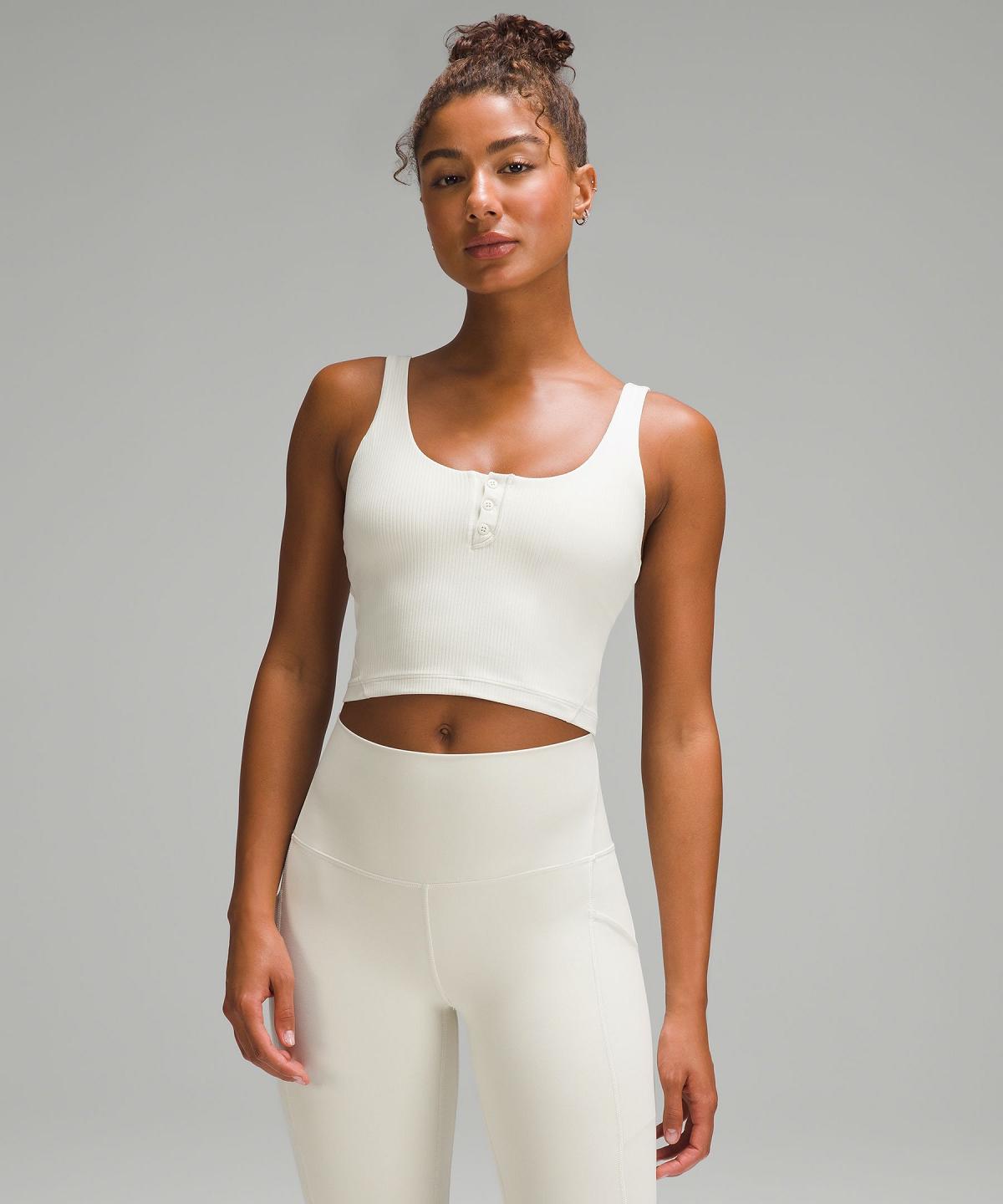 Canotta Donna Lululemon Align™ Ribbed Henley Beige | IT_LuLu10150