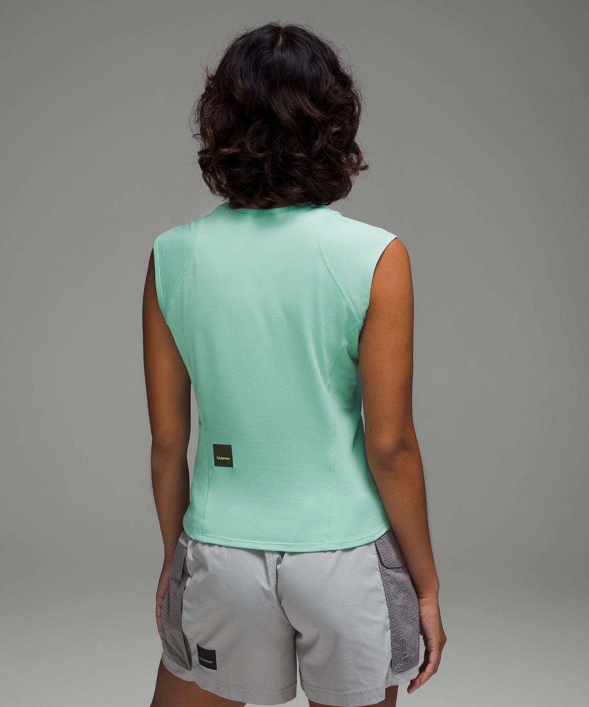 Canotta Donna Lululemon Cap Sleeve Hiking Menta | IT_LuLu20480