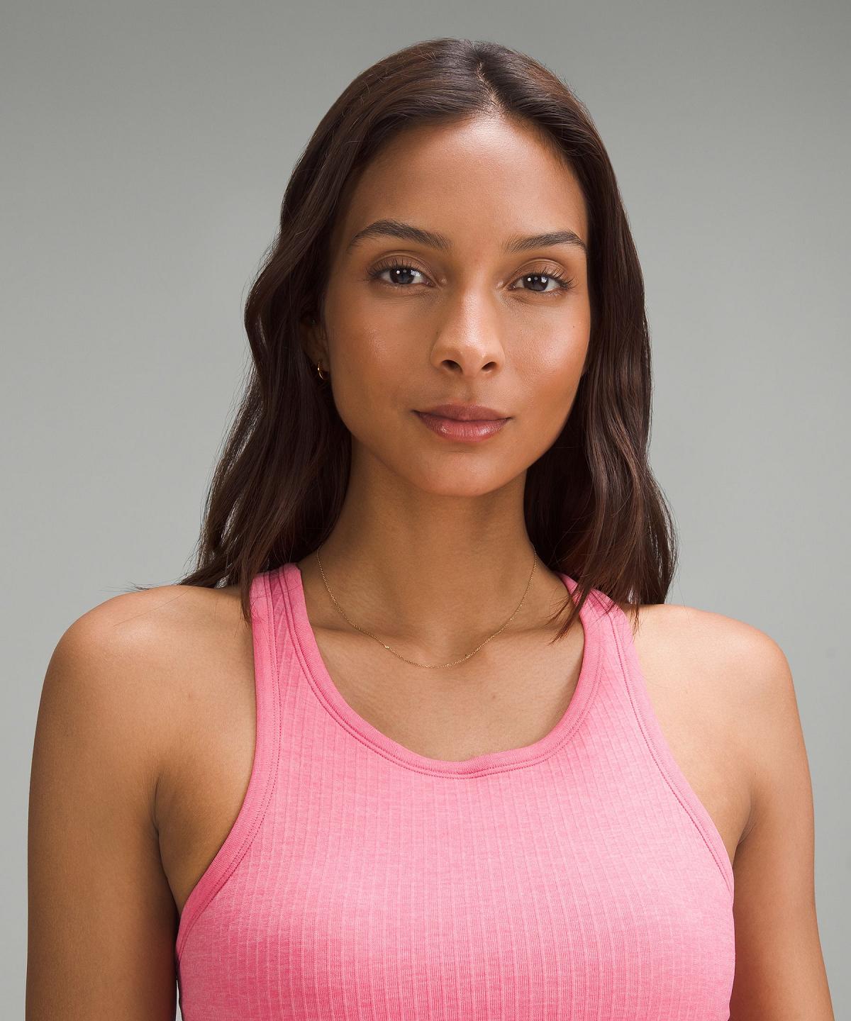 Canotta Donna Lululemon Ebb to Street Cropped Racerback Rosa | IT_LuLu62156