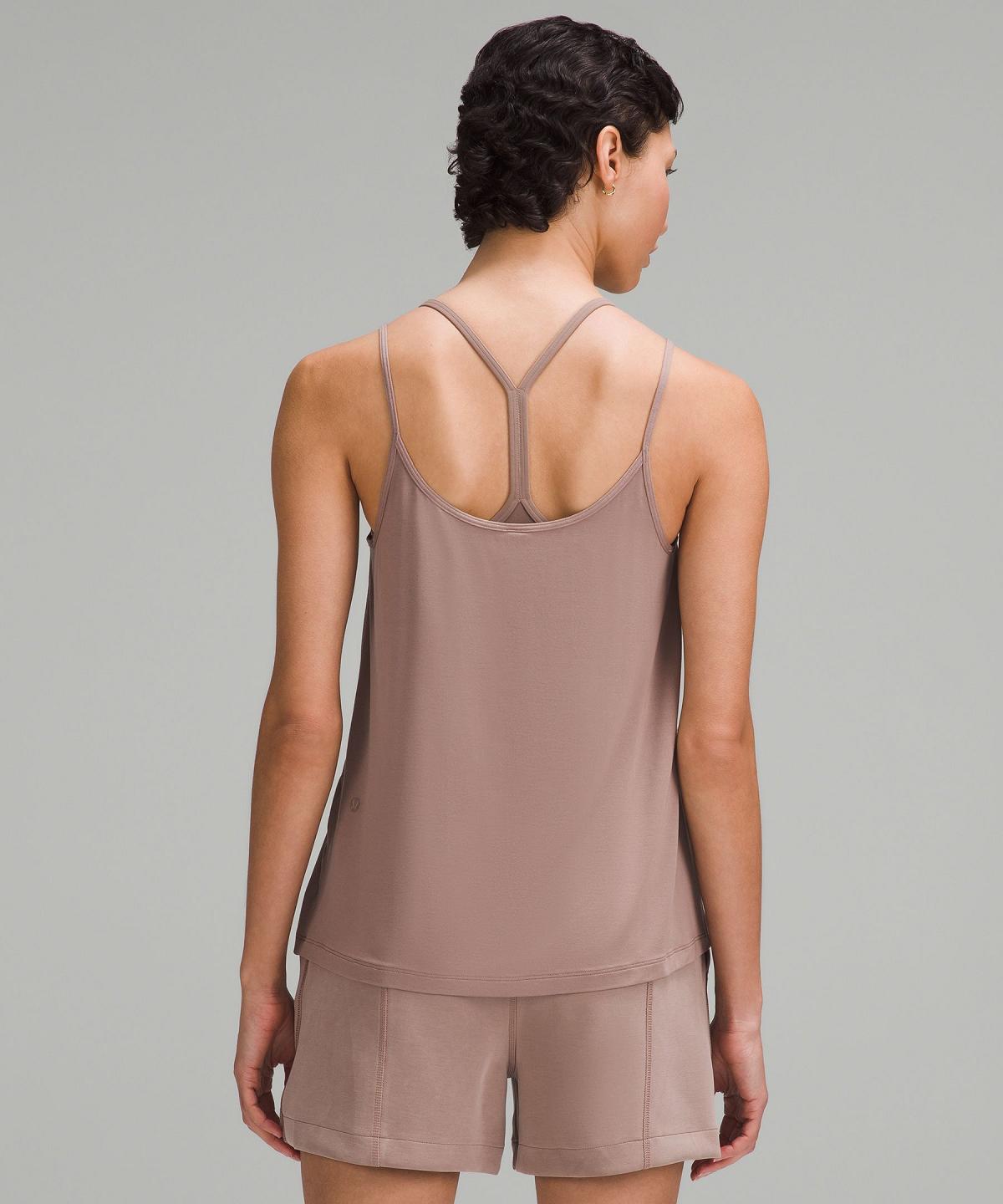 Canotta Donna Lululemon Modal Silk-Blend Spaghetti Strap Marroni | IT_LuLu94222