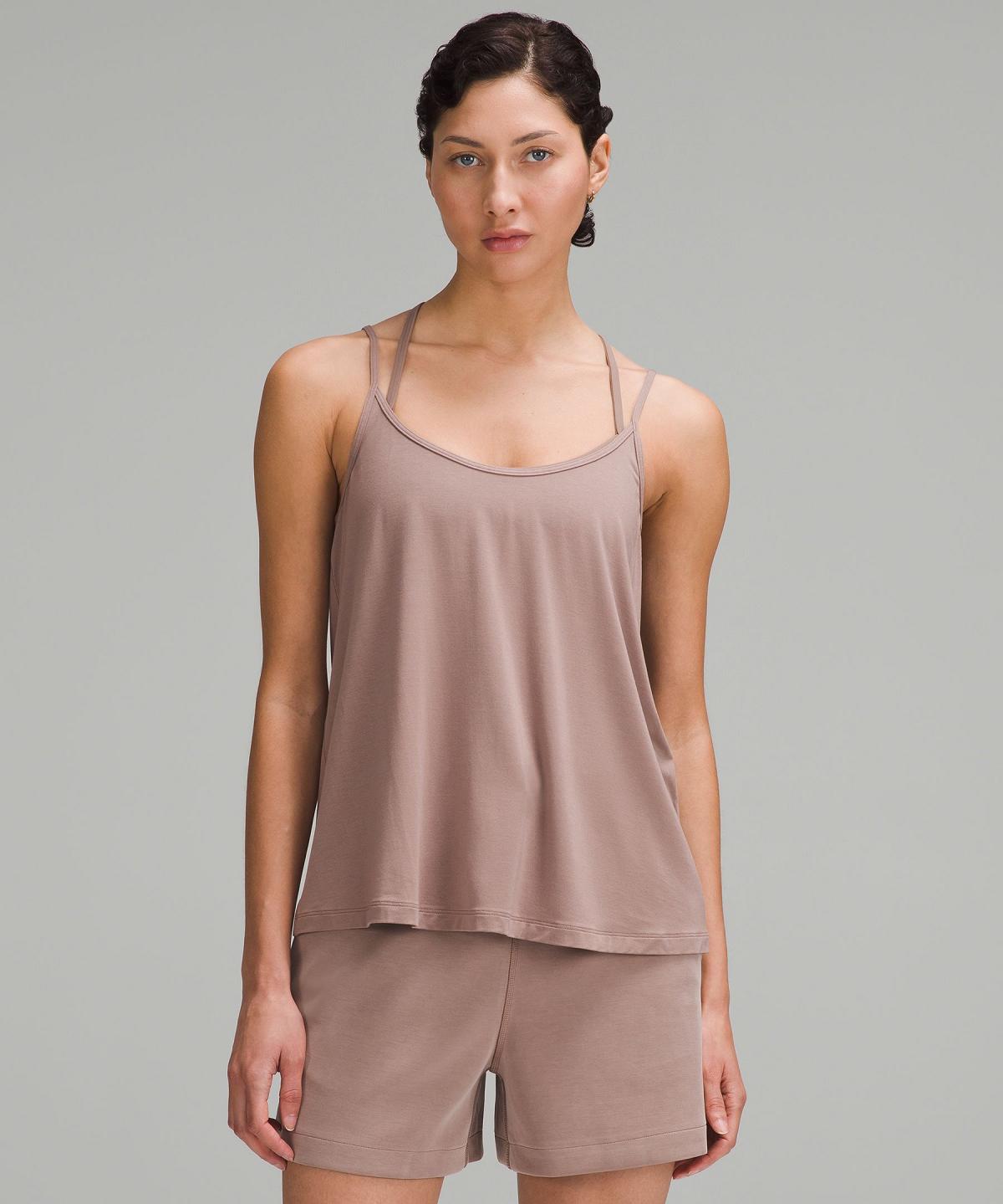 Canotta Donna Lululemon Modal Silk-Blend Spaghetti Strap Marroni | IT_LuLu94222