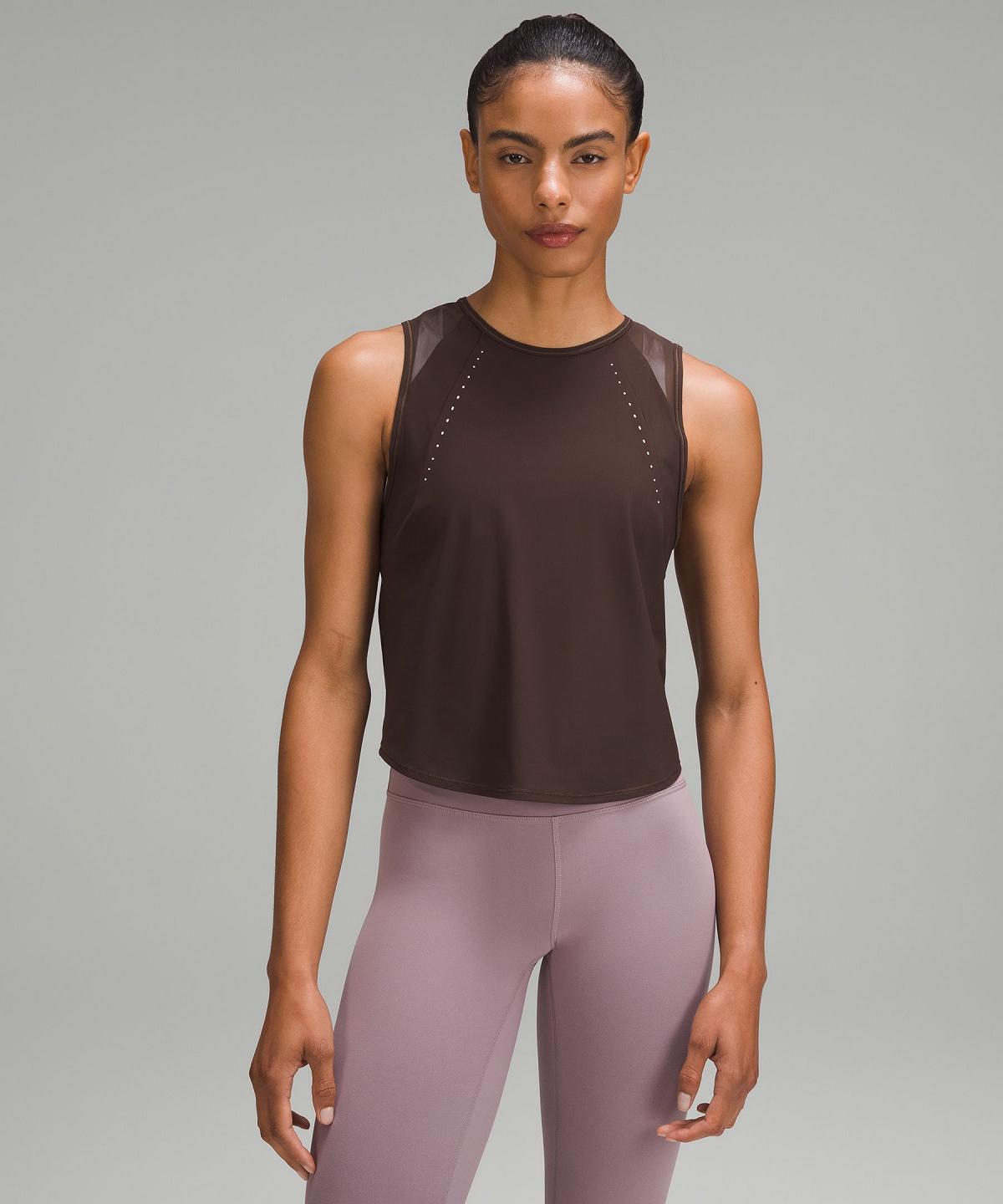 Canotta Donna Lululemon Sculpt Cropped Caffè | IT_LuLu88285