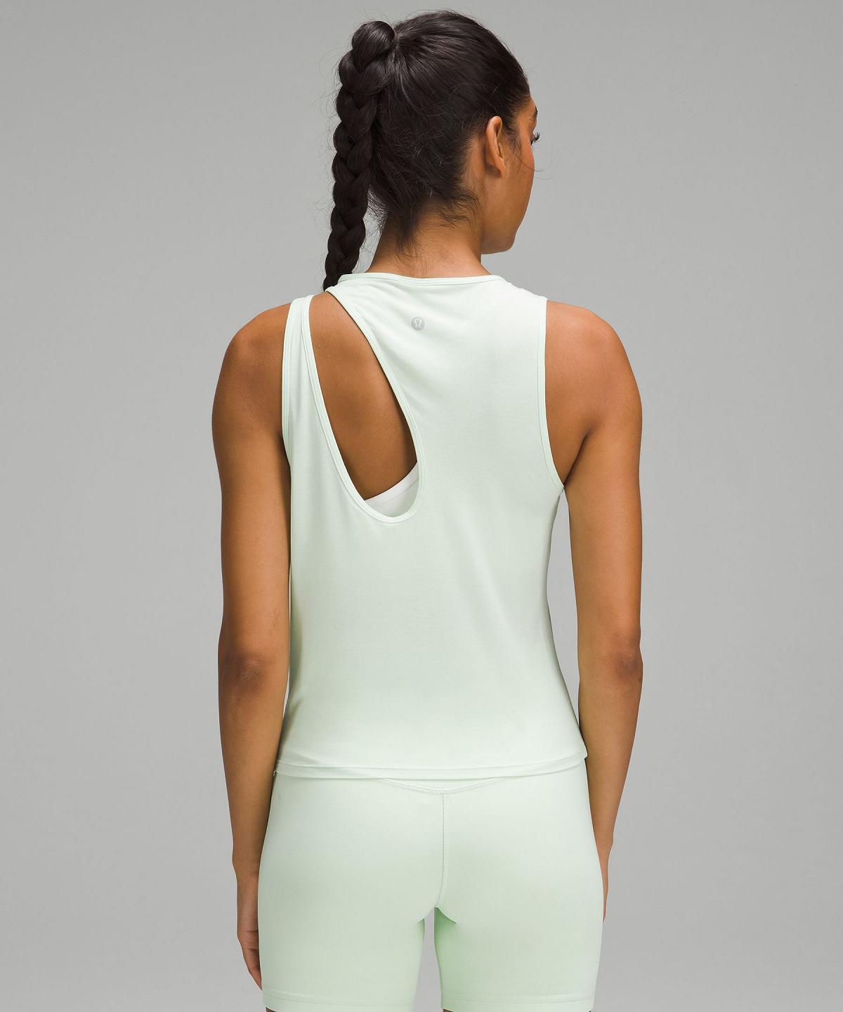 Canotta Donna Lululemon Shoulder Cut-Out Yoga Verdi | IT_LuLu38493