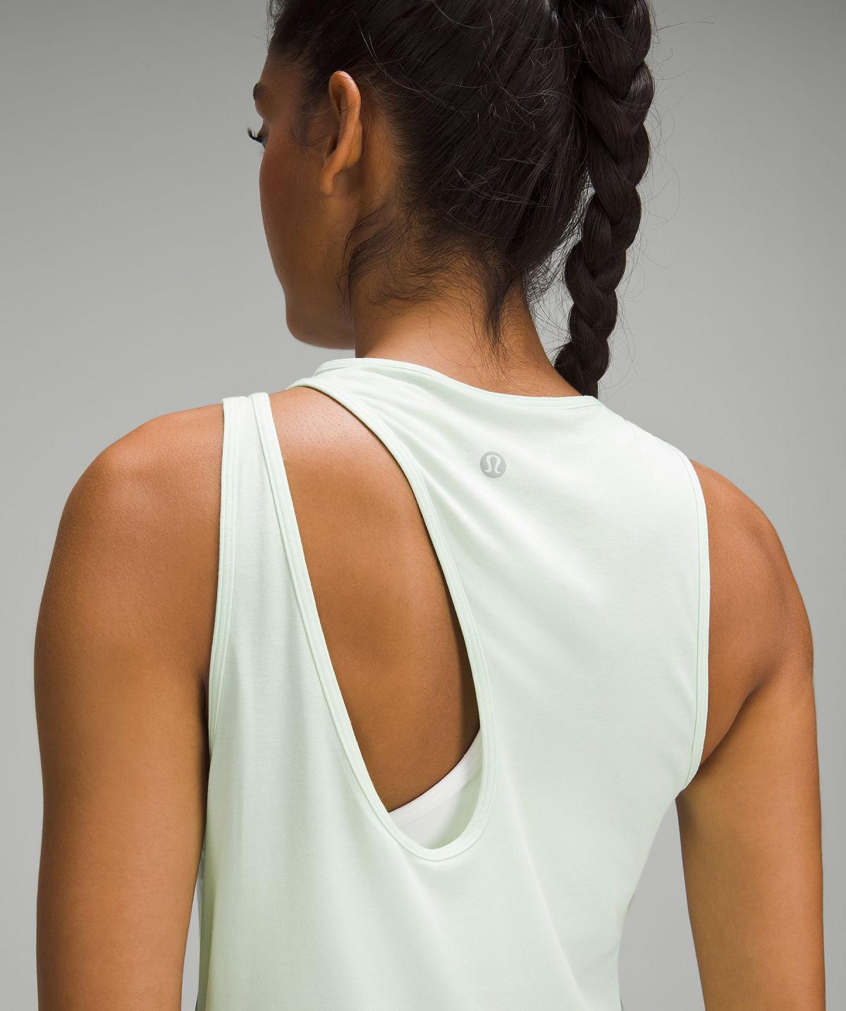 Canotta Donna Lululemon Shoulder Cut-Out Yoga Verdi | IT_LuLu38493