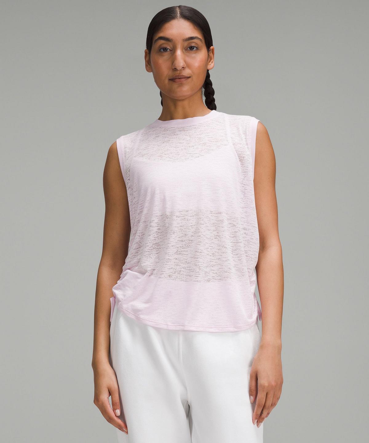 Canotta Donna Lululemon Side-Cinch Rosa | IT_LuLu69485