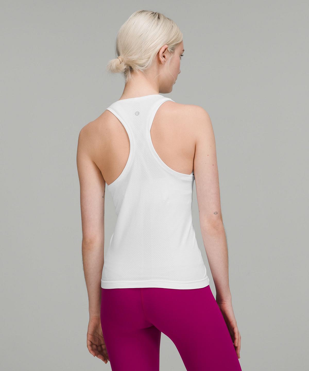 Canotta Donna Lululemon Swiftly Tech High-Neck 2.0 Bianche | IT_LuLu41172