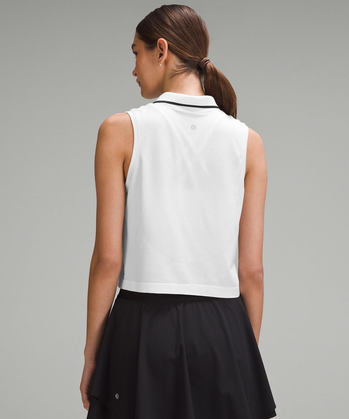 Canotta Donna Lululemon Swiftly Tech Sleeveless Polo Shirt Bianche | IT_LuLu49924