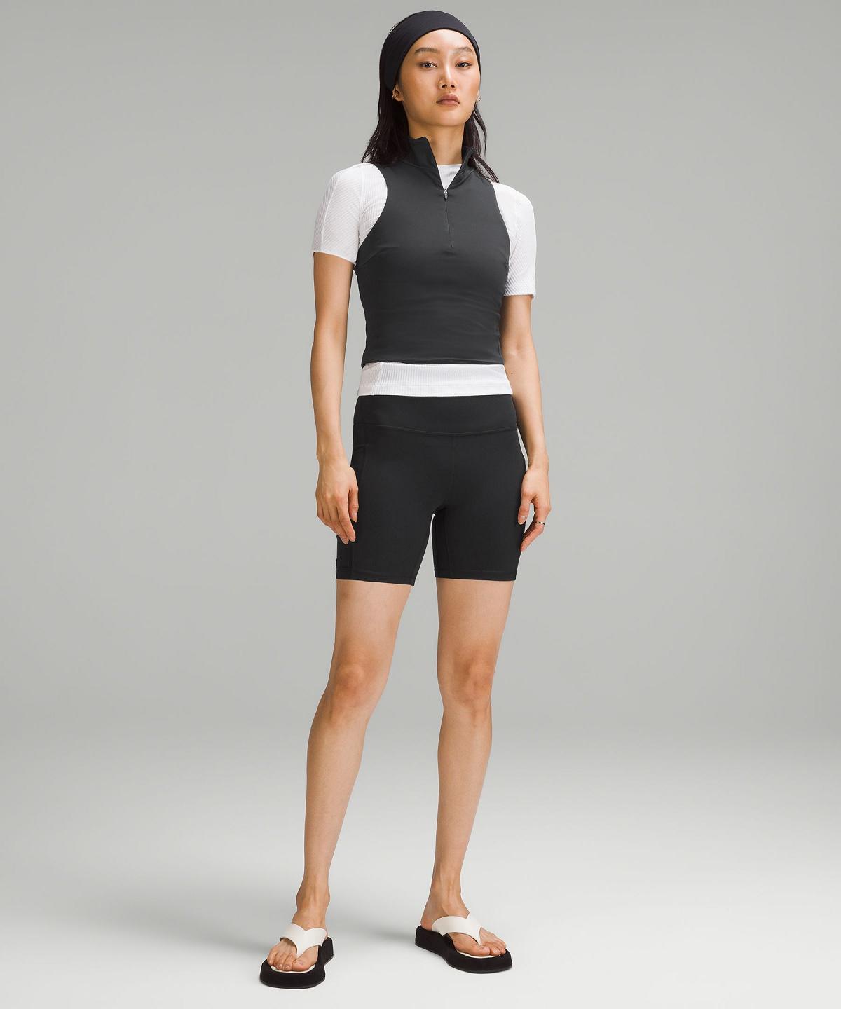 Canotta Donna Lululemon Tight-Fit Lined Half-Zip Nere | IT_LuLu29593