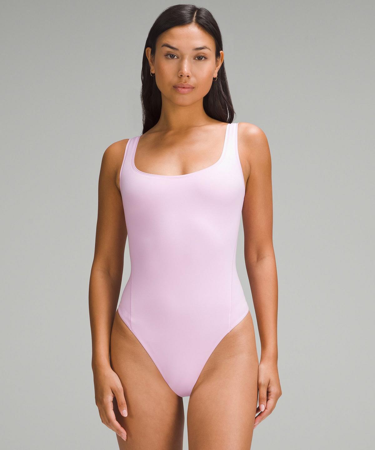 Canotta Donna Lululemon Wundermost Ultra-Soft Nulu Square-Neck Sleeveless Bodysuit Viola | IT_LuLu21424