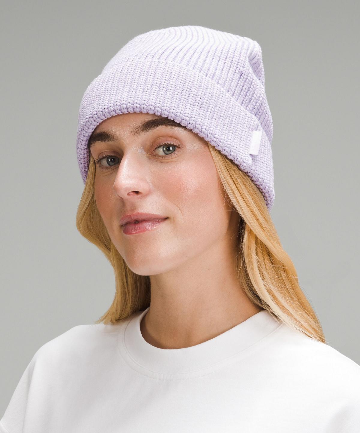 Cappelli Donna Lululemon Close-Fit Cotton-Blend Ribbed Viola | IT_LuLu37348