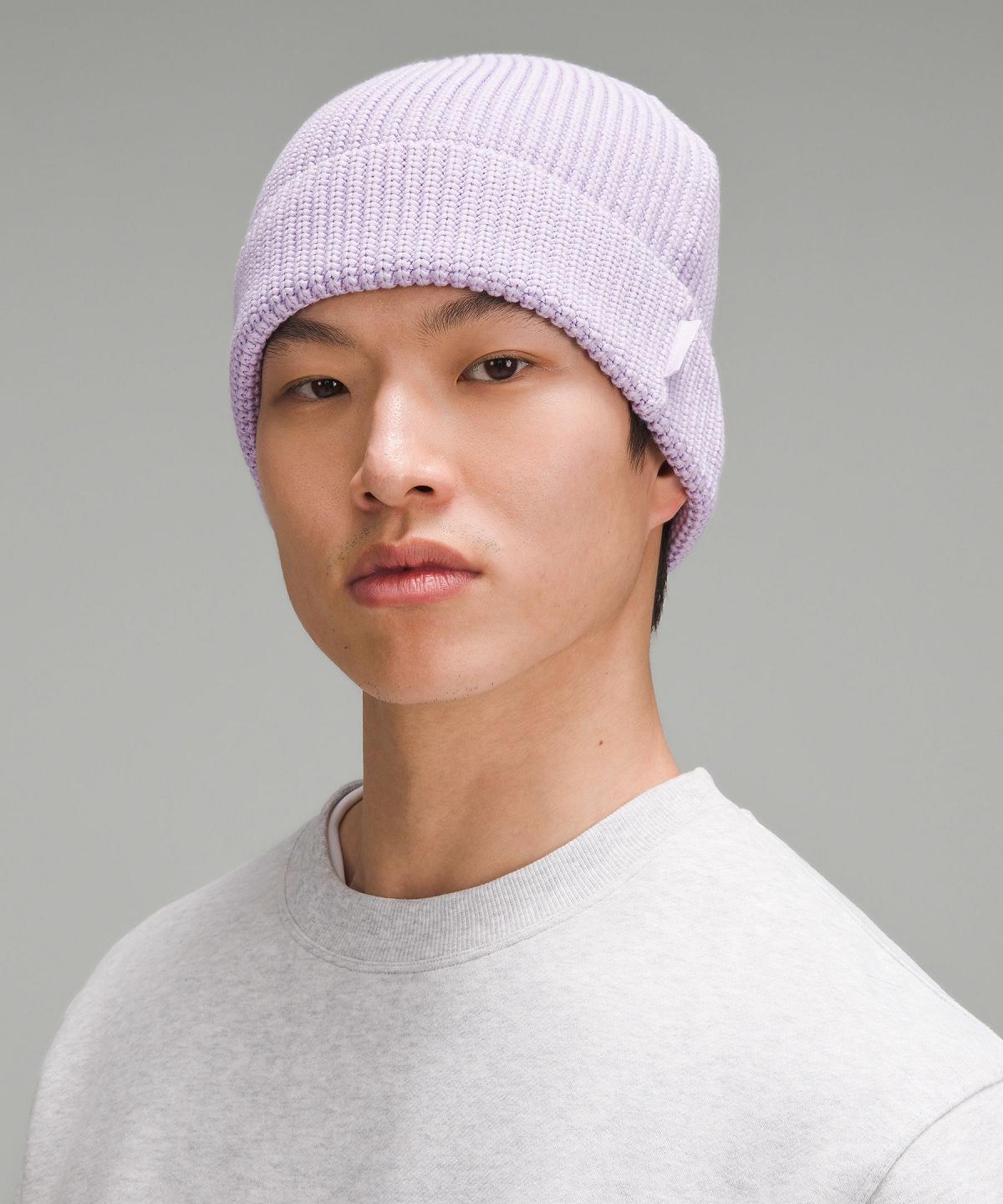 Cappelli Uomo Lululemon Close-Fit Cotton-Blend Ribbed Viola | IT_LuLu45978