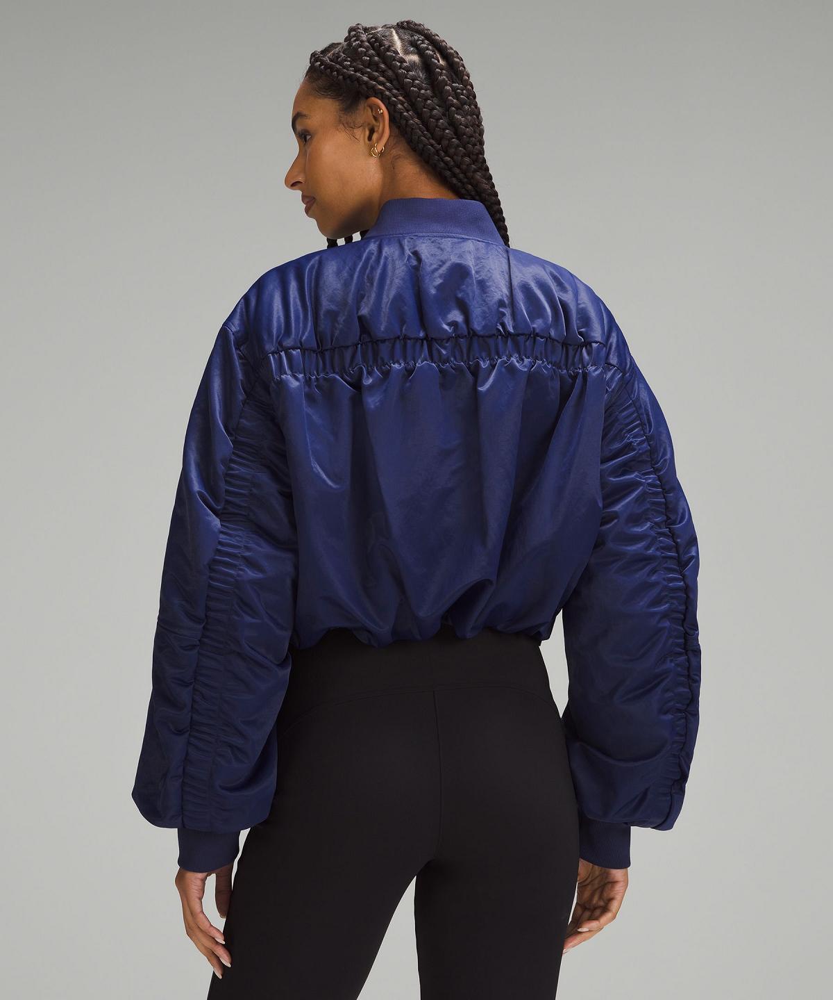 Cappotti E Giacche Donna Lululemon Insulated Ruched Bomber Blu | IT_LuLu31399