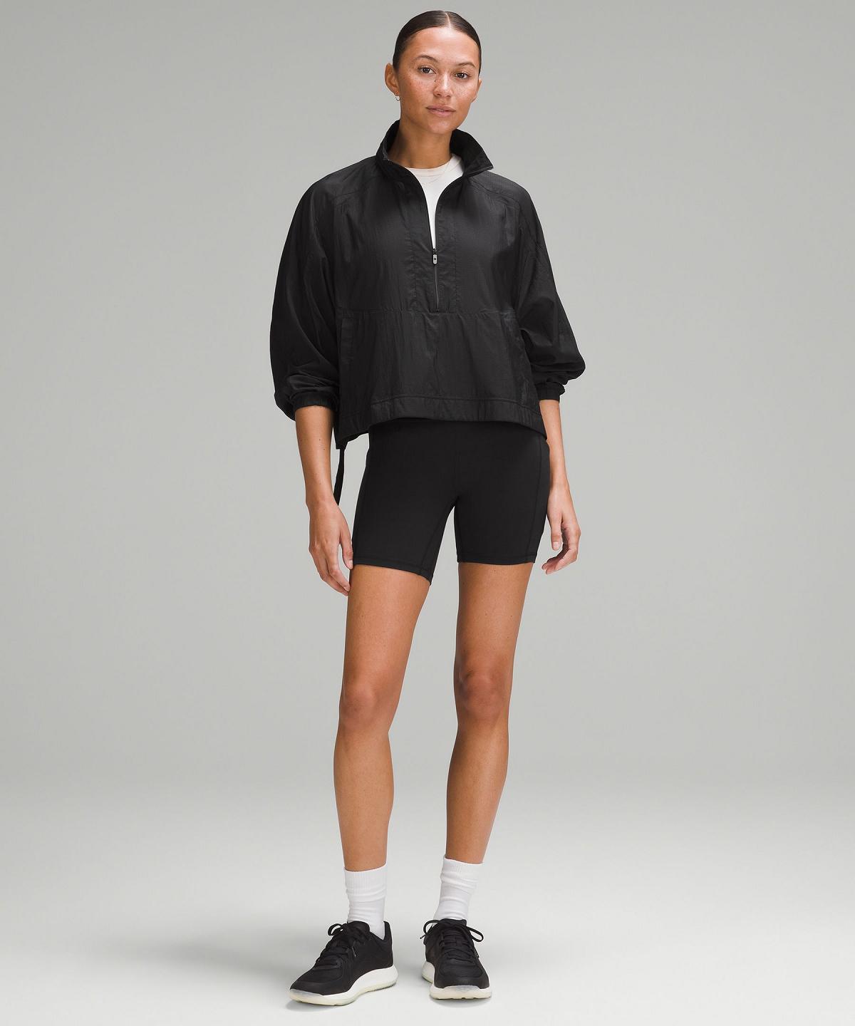 Cappotti E Giacche Donna Lululemon Lightweight Woven Side-Snap Anorak Nere | IT_LuLu89416