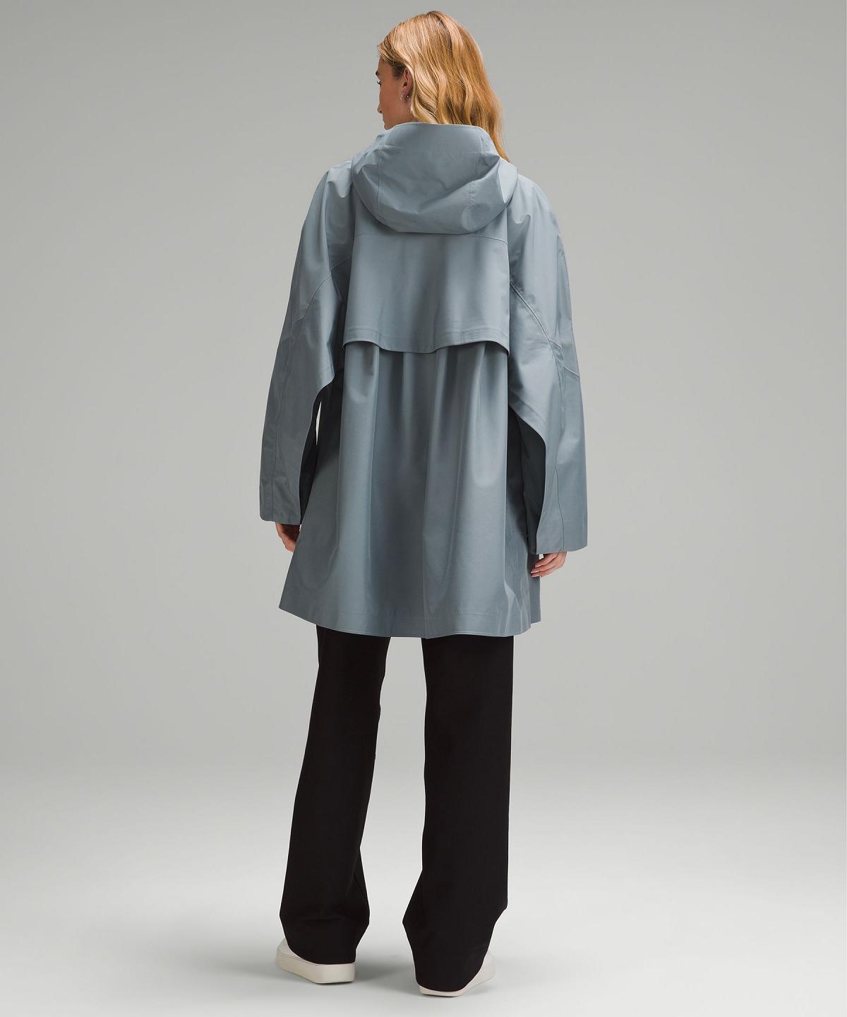 Cappotti E Giacche Donna Lululemon Mid-Length Waterproof Rain Coat Blu | IT_LuLu52665