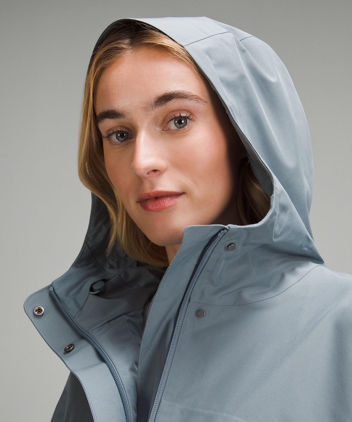 Cappotti E Giacche Donna Lululemon Mid-Length Waterproof Rain Coat Blu | IT_LuLu52665