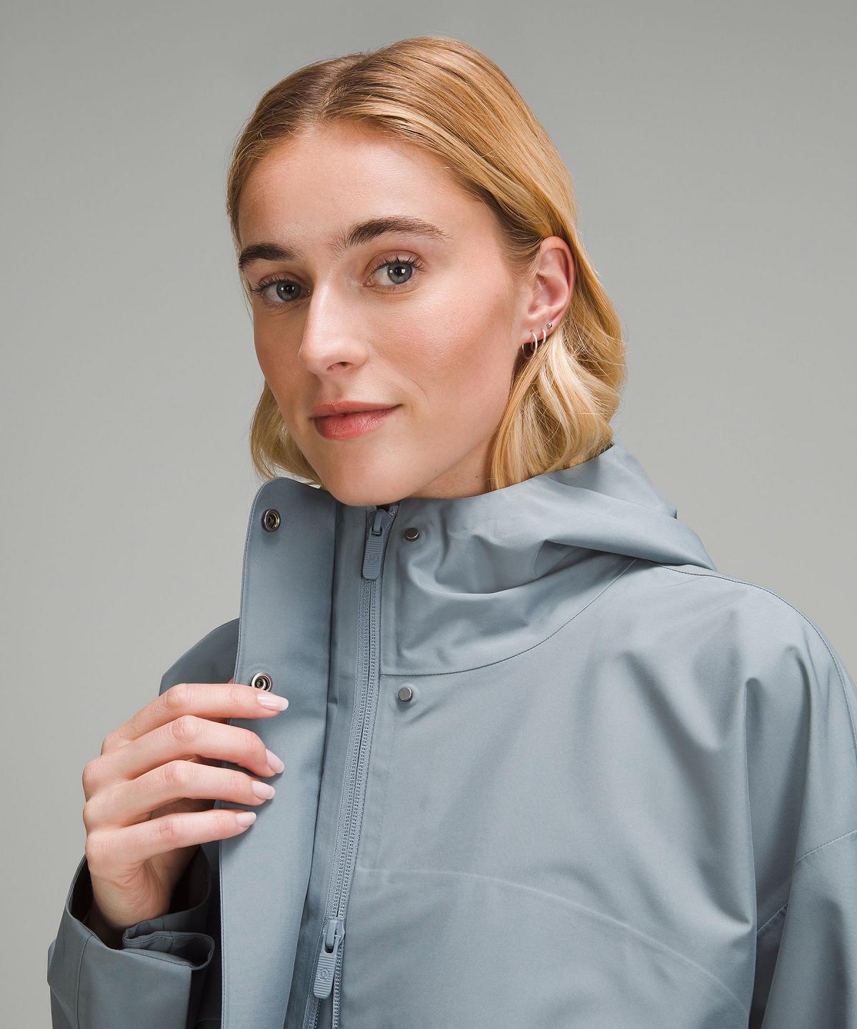 Cappotti E Giacche Donna Lululemon Mid-Length Waterproof Rain Coat Blu | IT_LuLu52665