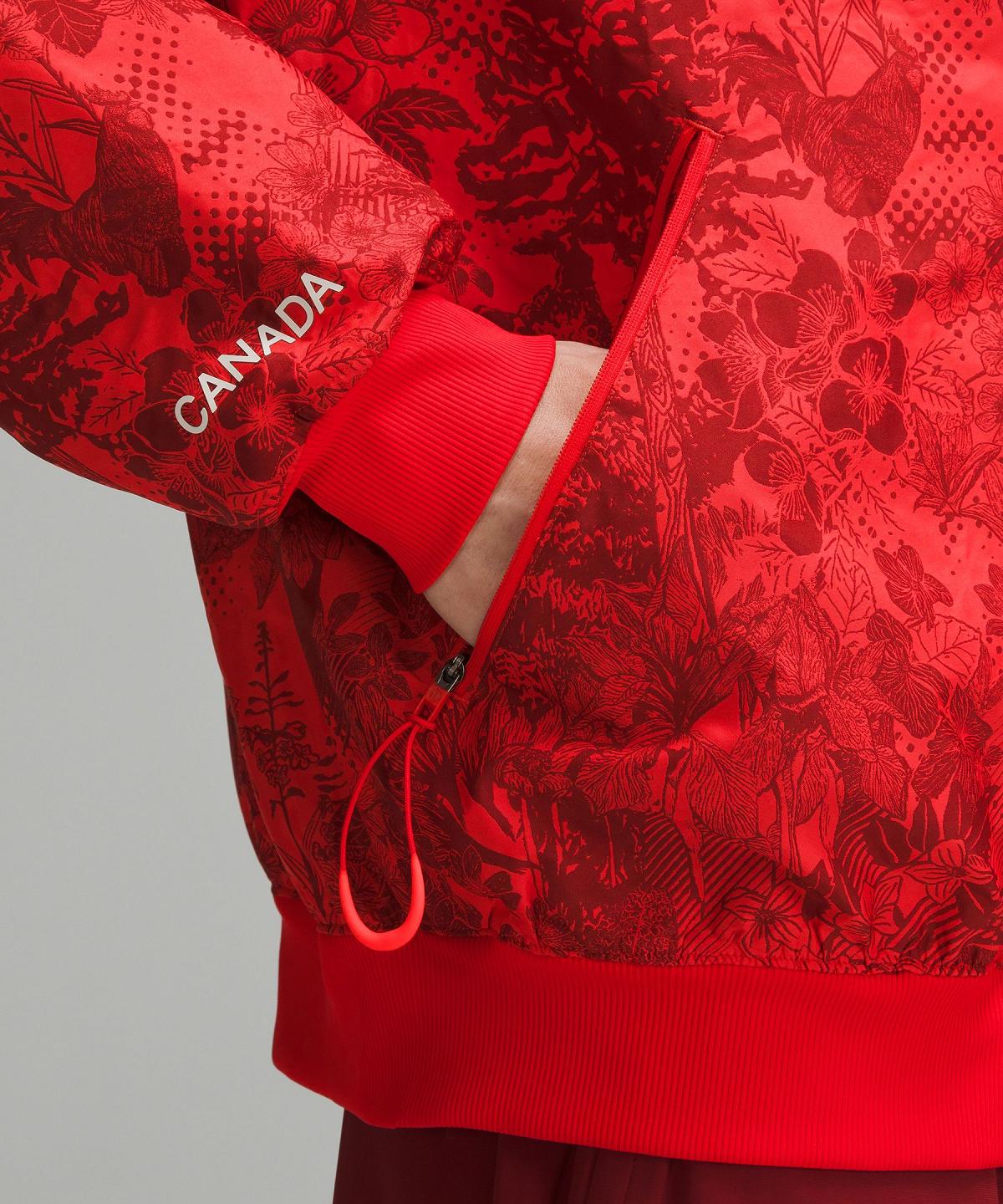 Cappotti E Giacche Uomo Lululemon Team Canada Vented Jacquard Bomber Rosse Scuro | IT_LuLu46992