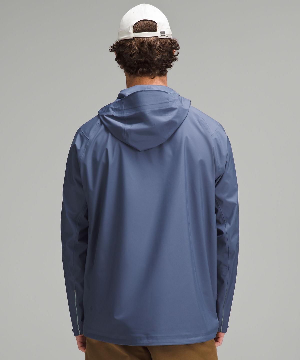 Cappotti E Giacche Uomo Lululemon Waterproof Full-Zip Rain Blu | IT_LuLu94723