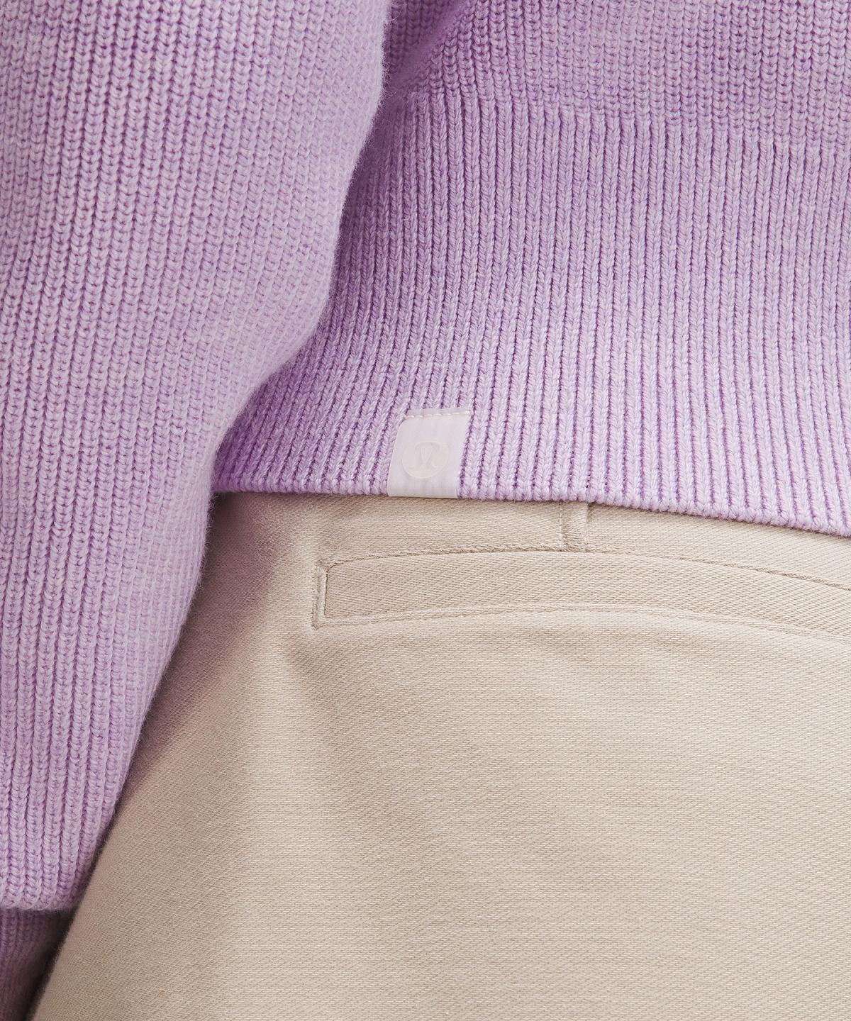 Felpe Con Cappuccio E Maglioni Donna Lululemon Collared Merino Wool-Blend Sweater Viola | IT_LuLu79188