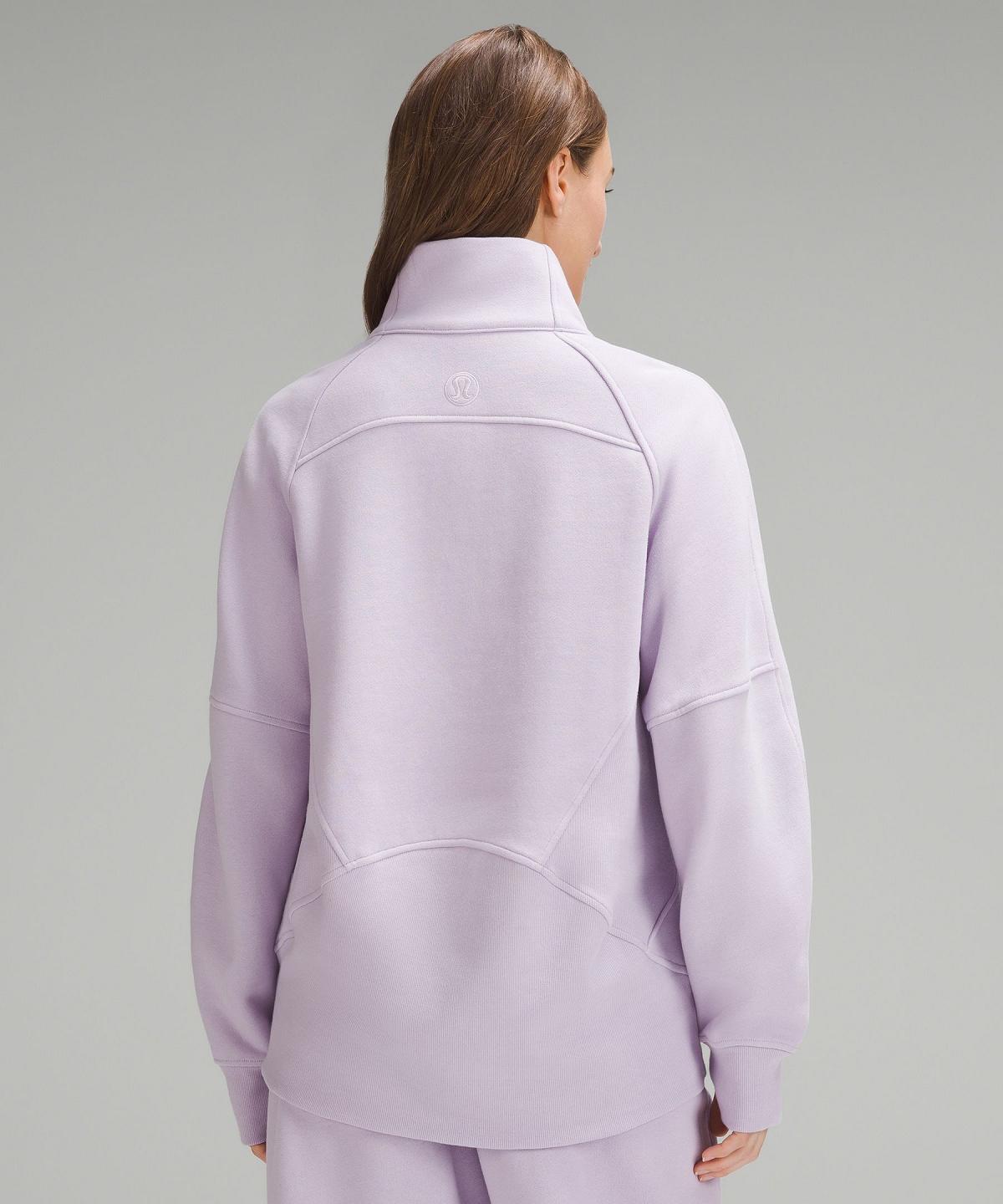 Felpe Con Cappuccio E Maglioni Donna Lululemon Scuba Oversized Funnel-Neck Half Zip Viola | IT_LuLu71485