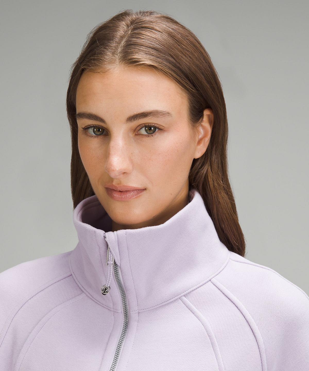 Felpe Con Cappuccio E Maglioni Donna Lululemon Scuba Oversized Funnel-Neck Half Zip Viola | IT_LuLu71485