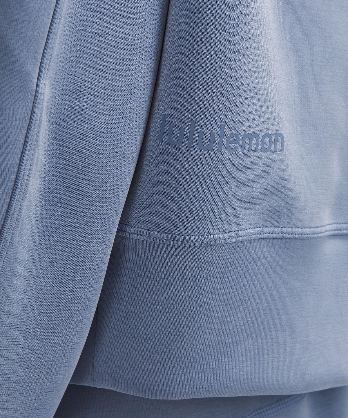 Felpe Con Cappuccio E Maglioni Donna Lululemon Softstreme Perfectly Oversized Cropped Crew Blu | IT_LuLu34742