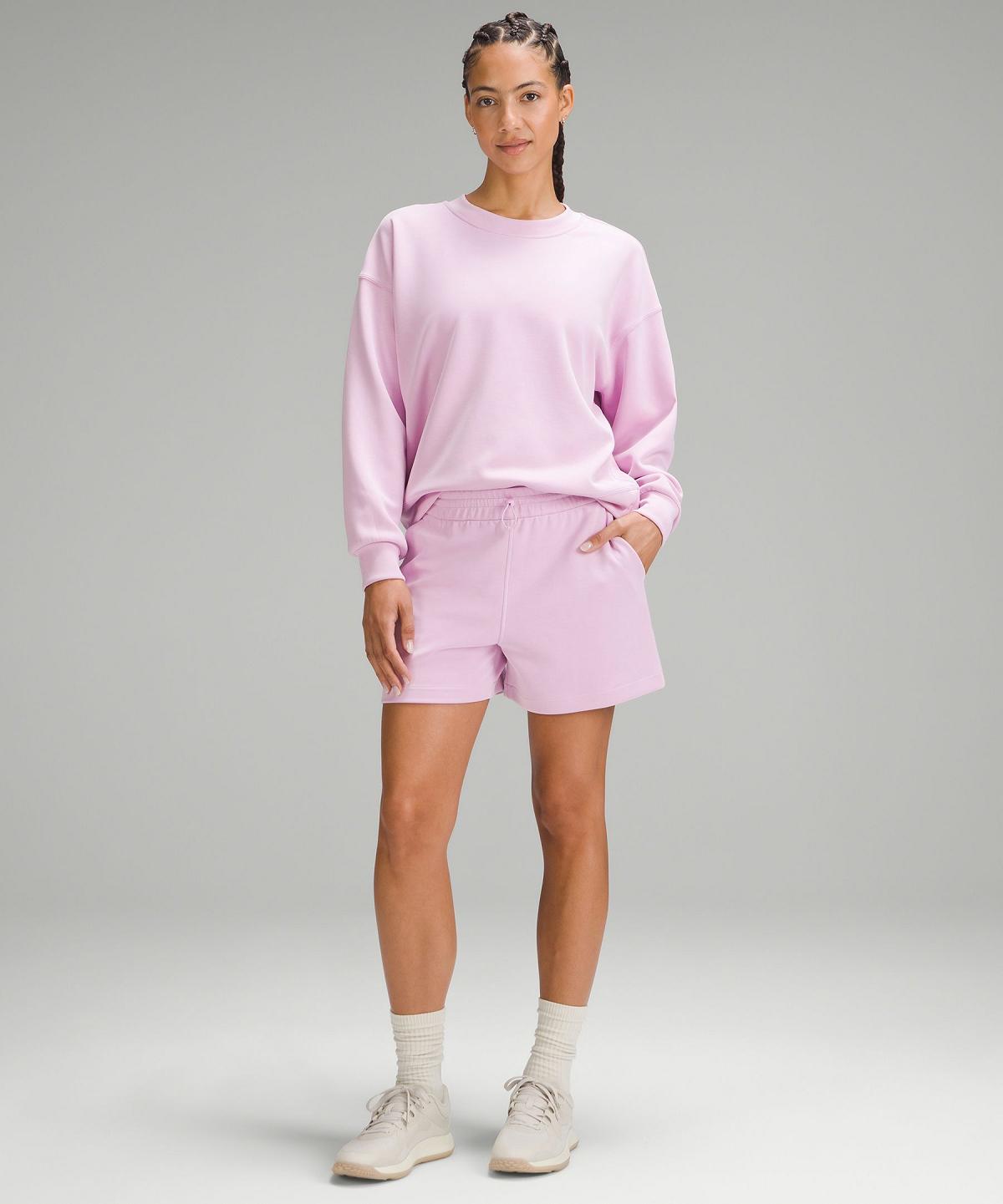 Felpe Con Cappuccio E Maglioni Donna Lululemon Softstreme Perfectly Oversized Crewneck Pullover Rosa | IT_LuLu80309